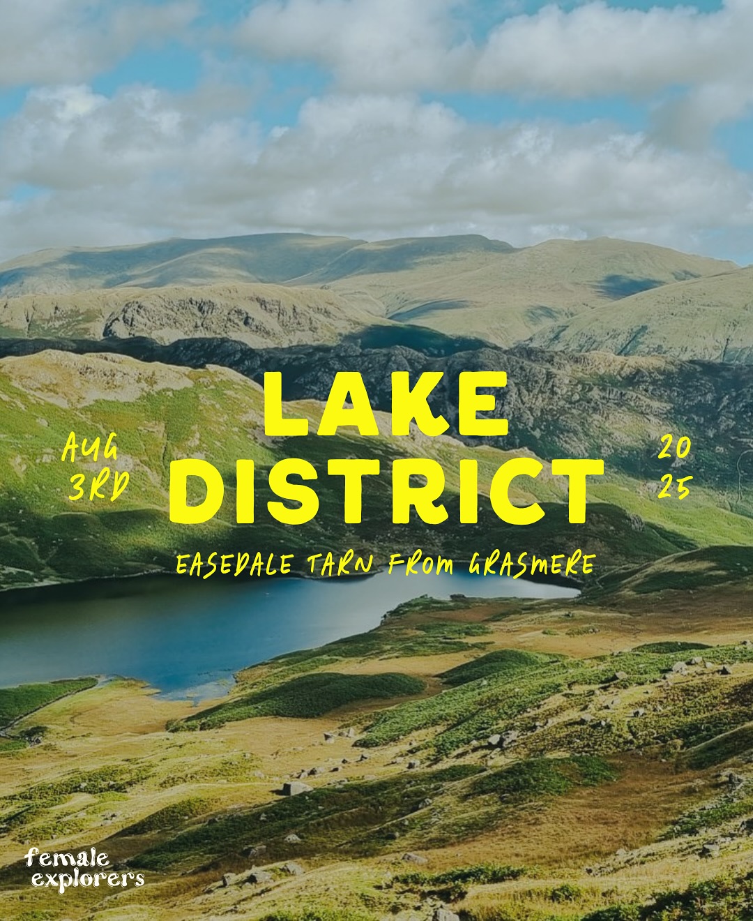📣 We’re over the moon to announce the next episode of our Lake District Community Hikes 🥾🤩
Join @herbie_bean on Sunday 3rd August on this gorgeous scenic hike from Grasmere to Easedale Tarn, a peaceful mountain lake tucked away in the heart of the Lake District. This moderate walk offers stunning views of rolling hills, open fells, and the quiet charm of the countryside. Starting in the picturesque village of Grasmere, we’ll walk through beautiful landscapes before reaching the tarn — a perfect spot to pause, take in the surroundings, and enjoy a snack. *Please note this is a Women’s Event*
This event is likely to sell out quickly, comment LAKES to get our eventbrite link straight to your DMs 💫 or find the link in our bio ☝️
#FemaleExplorersUK #HikingCommunity #LakeDistrict #lakedistricthiking #easedale #easedaletarn #grasmere #WomenWhoHike #OutdoorAdventure #Hiking #hikinguk #adventuregirls