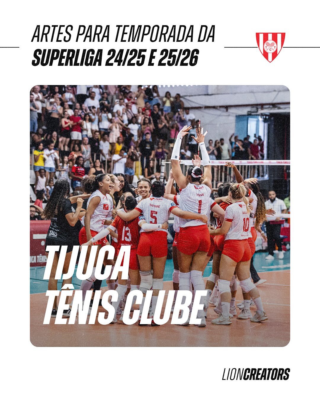 Vem conferir as artes da temporada 24/25 do Tijuca na Superliga, criadas em parceria com a LionCreators!🦁✨
Cada detalhe foi pensado pra traduzir a identidade do time com visual e personalidade.
Na Lion, transformamos propósito em impacto, combinando estratégia e criatividade pra colocar ideias em jogo e fazer elas brilharem no esporte!🏐🔥
#artestijuca #lioncreators #superliga #estratégia