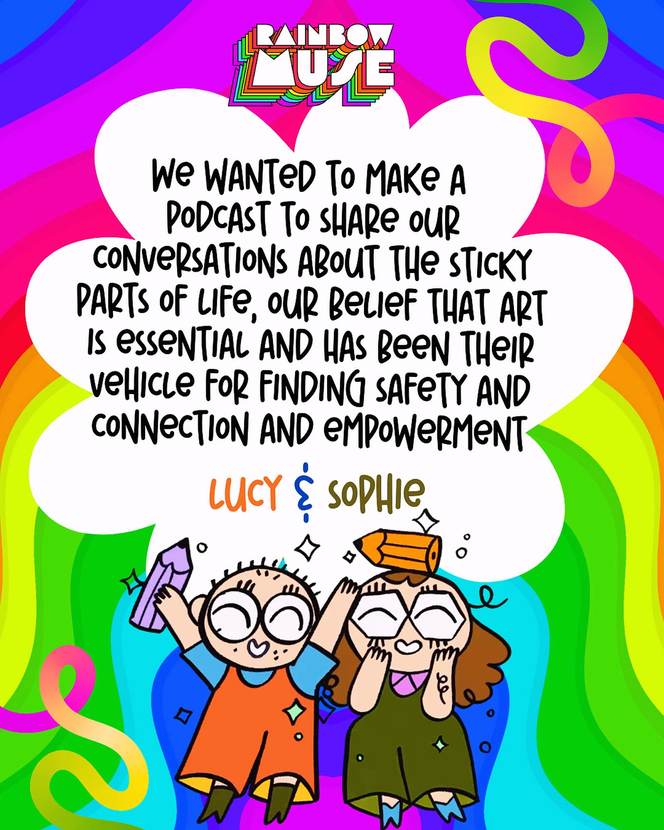 Wanna know what inspired @embrace.this.space and @sophiemcpike to create the Pencil Dust podcast? Peek behind the glittery curtain and find out how Lucy & Sophie turned their lifelong friendship, neurodivergent creativity, and deep chats into an animated podcast that’s as cute as it is powerful. 🌈🎬🧠🥰
They of course had to become an inspo quote because by golly they are delightful 🎉🦄😘
🎧 Read the full story now on the blog
🌈 Link in bio
#PencilDustPodcast #LucyAndSophie #NeurodivergentVoices #RainbowMuseCollective #ArtAsConnection #AnimatedPodcast #CreativeFriendship #RainbowMuseBlog