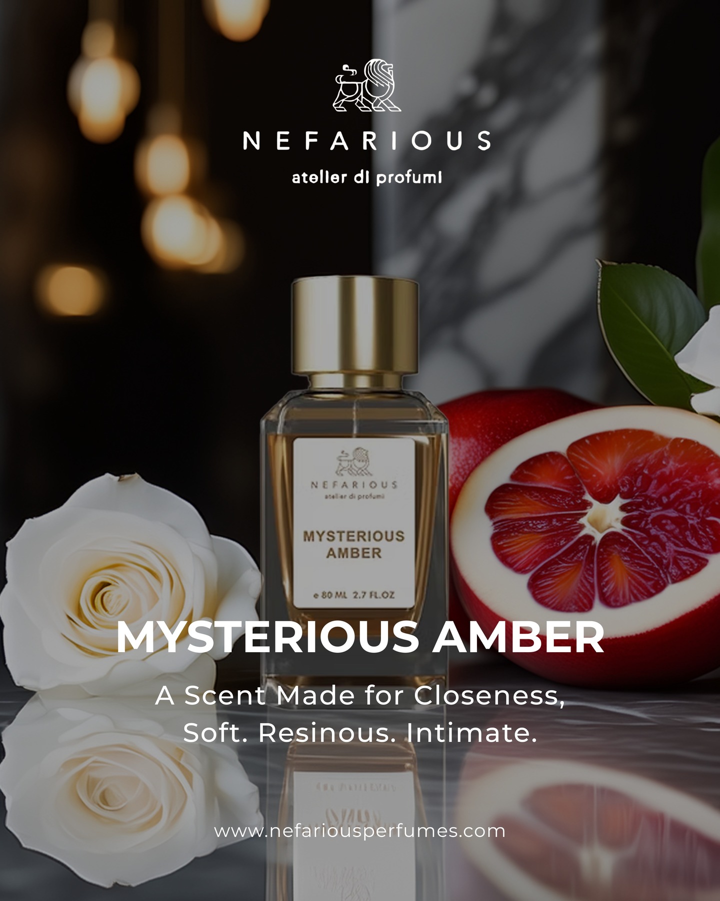 Some secrets aren't meant to be told; they're meant to be worn.
Introducing Mysterious Amber. A captivating blend of warm, golden amber with an enigmatic twist that lingers like a soft-spoken secret. It’s the scent of a story waiting to unfold, a warm whisper in the cool of the night.
Let your presence be the mystery. Discover more at www.nefariousperfumes.com
#NefariousPerfumes #MysteriousAmber #ScentOfMystery #AmberFragrance #EveningScent #GoldenHour #UnspokenStory #WarmAndMysterious