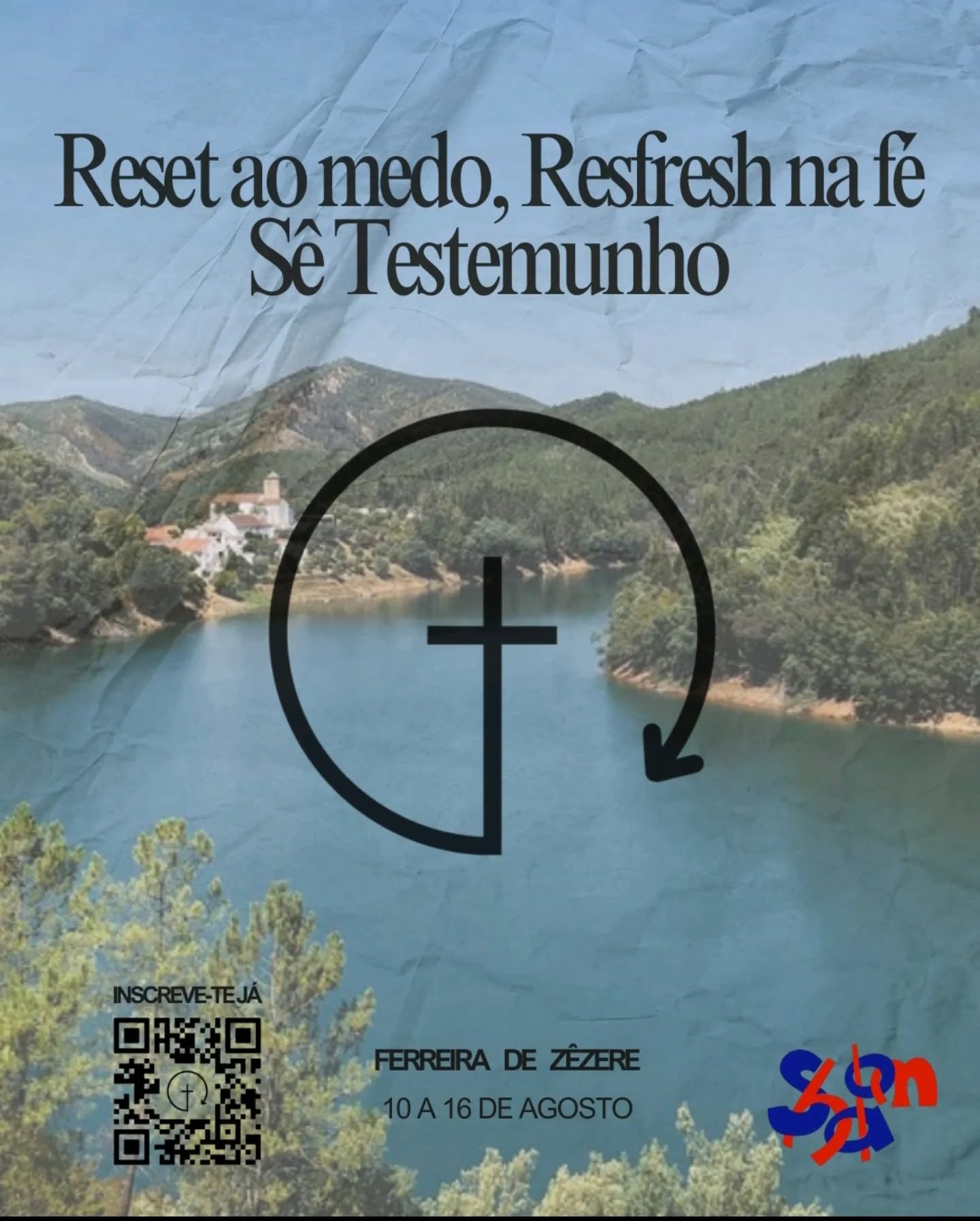 Estás mesmo disposto a continuar igual?
A viver no automático? A carregar o medo e a dúvida todos os dias?
Chegou o momento de parar… fazer reset… e deixar que algo novo renasça dentro de ti.
🌀 O Grande Encontro 2025 não é só mais uma semana. É uma oportunidade única para te reconectares com aquilo que és, com Aquele que te criou, com a tua missão.
Este ano, em Ferreira do Zêzere, o convite é claro:
Larga o que te prende e ativa a tua fé.
Imagina sete dias a viver com intensidade:
✨ Oração que te toca por dentro.
✨ Partilhas reais que te libertam.
✨ Amizades que ficam para a vida.
✨ Diversão à séria, música, natureza, desafios, silêncio e muito Espírito Santo.
💥 Vais rir. Vais chorar. Vais duvidar. Vais acreditar.
E acima de tudo, vais testemunhar. Porque quem vive o GE, não volta igual.
📅 O encontro decorre de 10 a 16 de agosto, com chegada ao local a partir do final do dia 9.
🚨 As inscrições já estão abertas!
Se estás à espera de um sinal… é este.
📲 Faz a leitura do QR code no cartaz ou vai ao link na bio e garante o teu lugar.
As vagas são limitadas. Tu sabes que queres. E nós queremos ver-te lá.