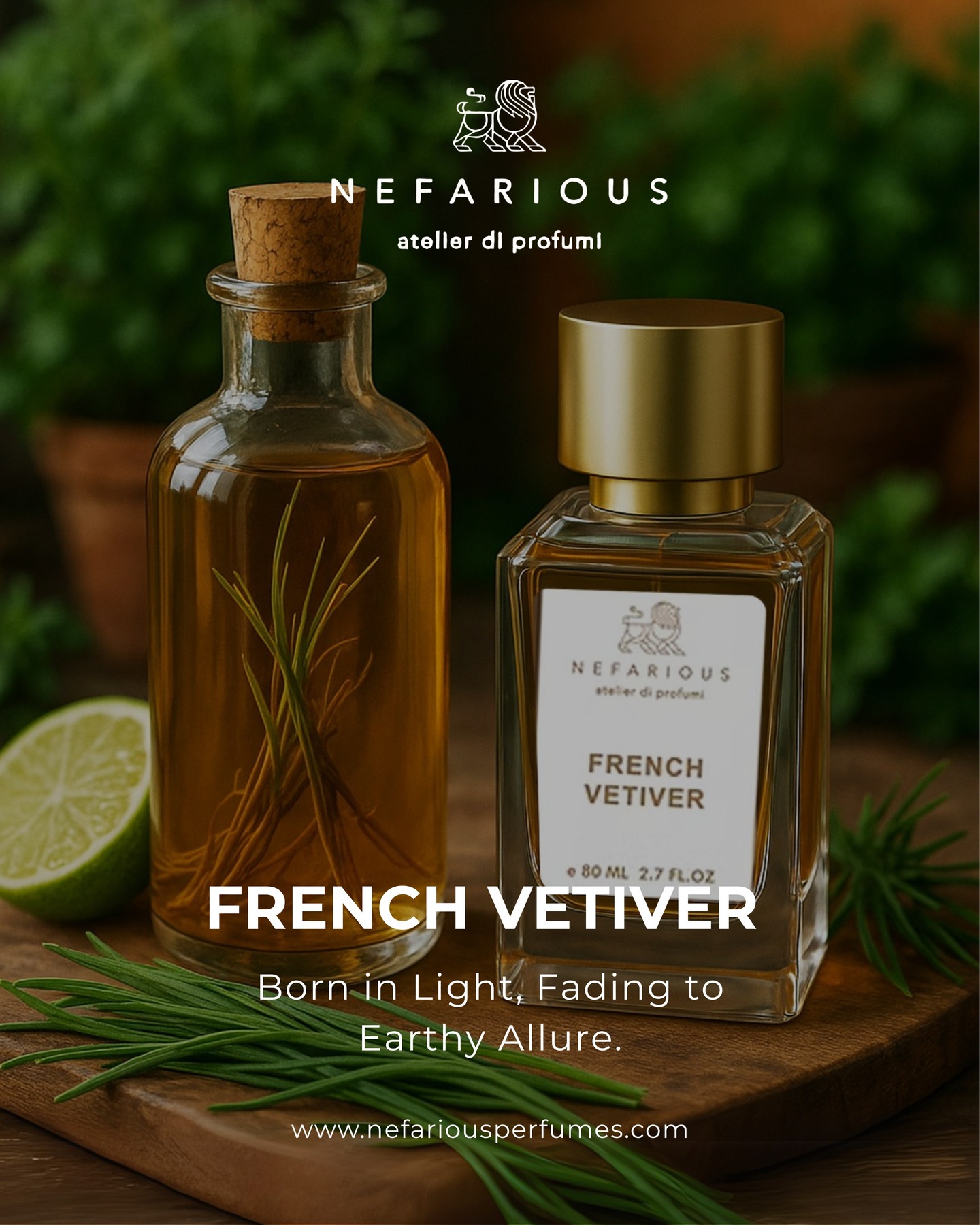 Experience a fragrance that evolves with you. French Vetiver begins with a burst of bright, crisp light that awakens the senses. 🌿
As the day unfolds, it gracefully settles into a deep and sophisticated earthy allure, grounding you with its timeless elegance. It’s a complete sensory journey, from light to dusk.
Discover the allure of French Vetiver at www.nefariousperfumes.com
#NefariousPerfumes #FrenchVetiver #ScentJourney #EarthyAllure #Vetiver #NaturalFragrance #FromLightToDusk #ArtisanalPerfume #GreenScent