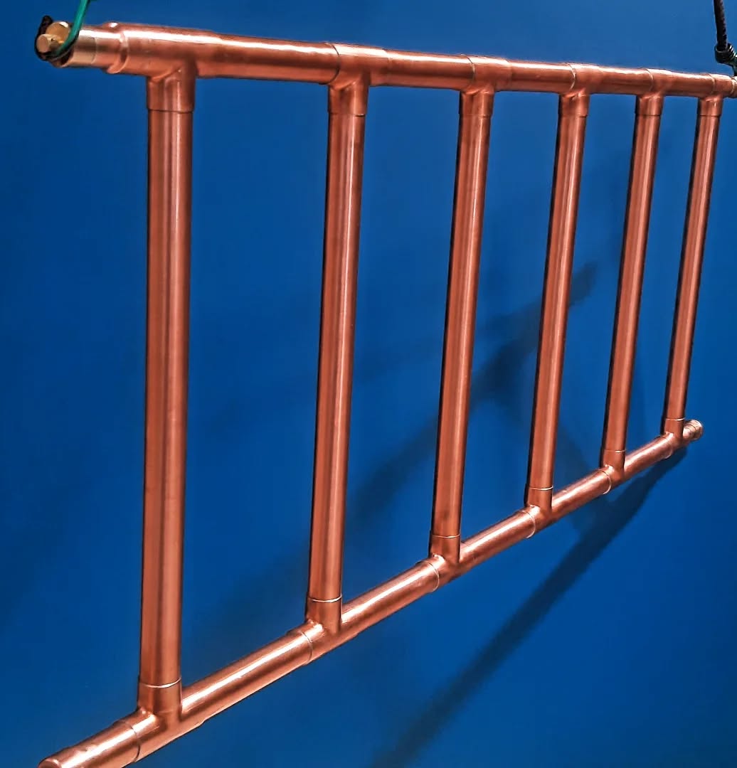 Another glossy beauty just finished.. #copperradiators #designerradiators #custombathrooms