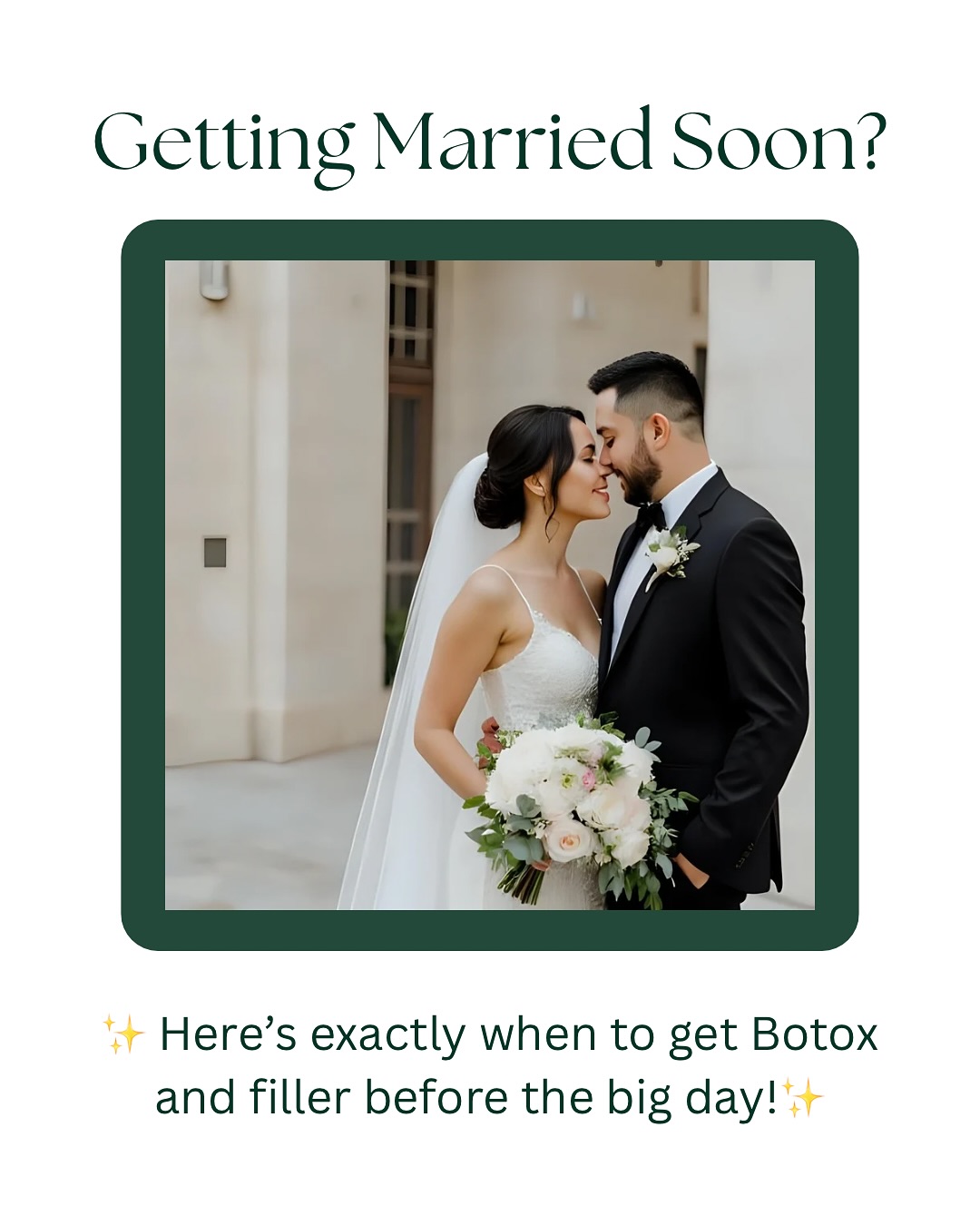 ๐ฐ๐ผ๐ Getting married soon? Letโs talk timelines.
.
If you want to look refreshedโnot fakeโin your photos, this post is for you.
.
Here is your breakdown on exactly when to book Botox and filler leading up to that oh so special day ๐ฅฐ
.
Whether youโre a bride, groom, special guest, or just want to be the most gorgeous bartender a wedding venue has ever seenโ timing is everything.
.
โจ Save this post and share with your wedding crew
โจ Slide through for the full wedding beauty timeline
โจ And yesโyou can absolutely glow without looking โdoneโ
.
๐FreshRx | Fallston, MD
๐ 410-929-6051
www.freshrxwellness.com
.
#bridetobe #weddingprep #botoxbeforeandafter #weddingglowup #fillerbeforeandafter #bridalbeauty #freshrxwellness #facebyfreshrx #botoxmaryland #botoxbelairmd #fillerbelairmd #botoxfallston