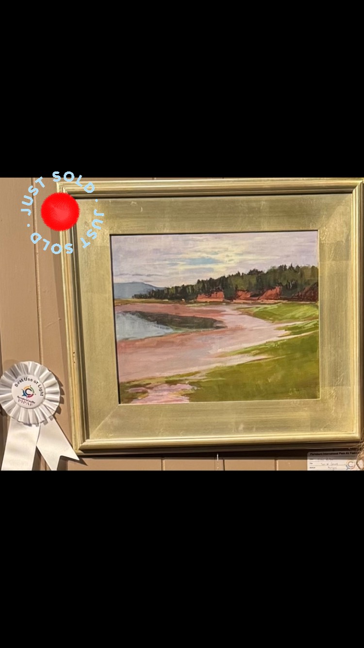 I just got word that these two paintings were sold by PIPAF to someone who I met on location during the competition in Parrsboro,Nova Scotia! I am chuffed! #bcartist #parrsboro #pleinair #pleinairpainter #pipaf #pleinairpainting