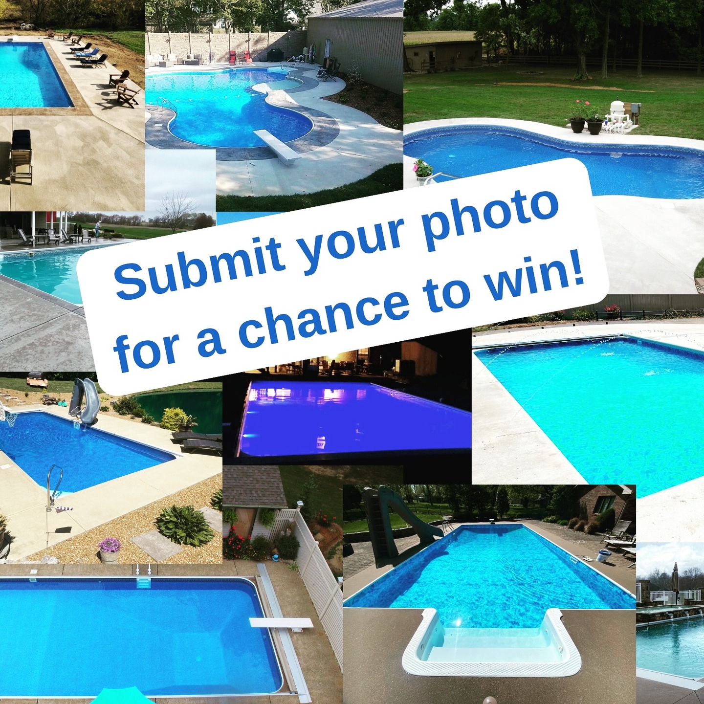 Submit a photo of your pool that we built for you or installed a new liner in for a chance to be featured as our Cover Photo on our Facebook and win a $50 gift card!
How to win:
1. Comment with a picture of your pool.
2. Like and share this post.
3. The photo with the most reactions will win!