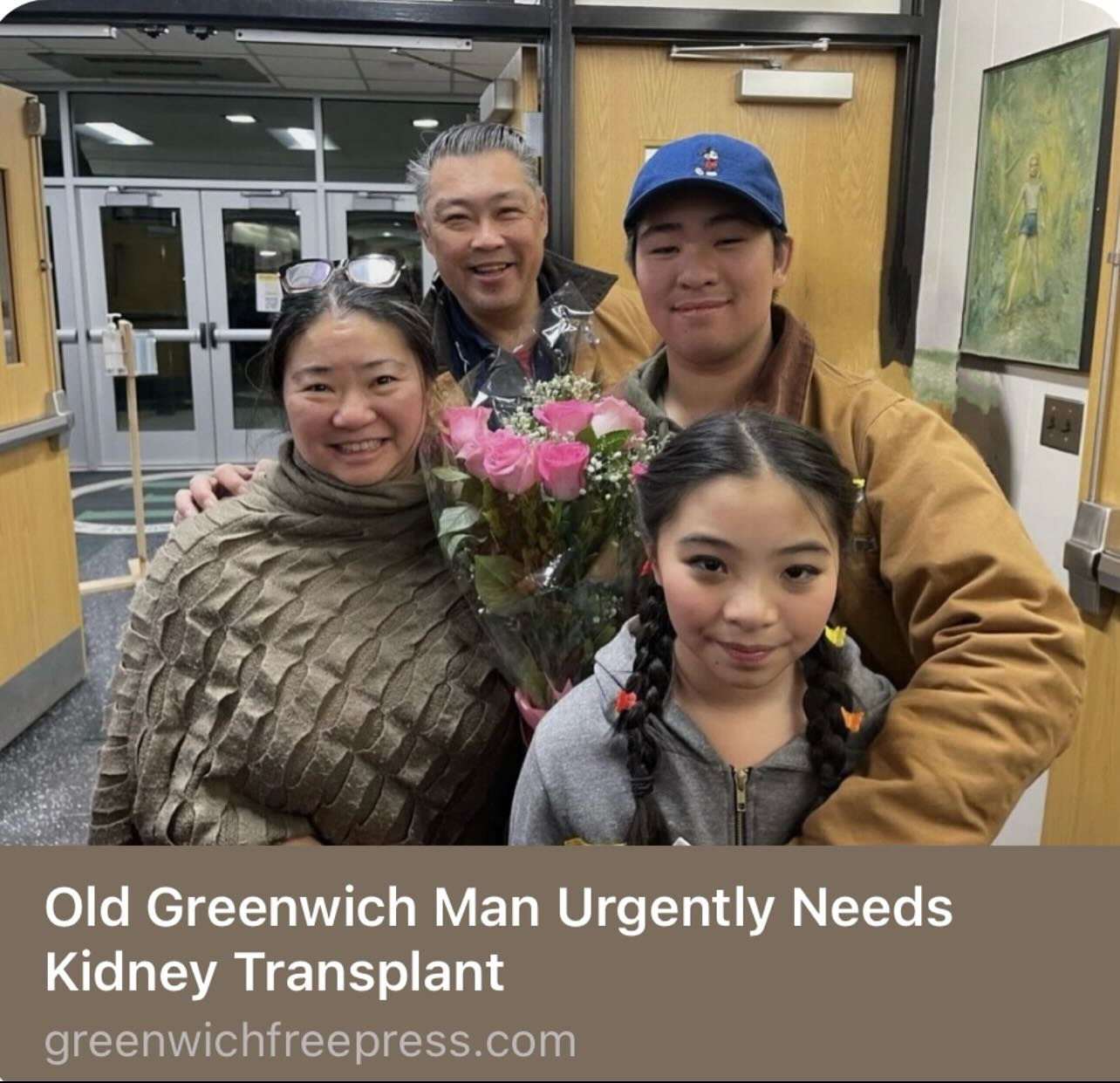 Visit Greenwicb Free Press to read Eric’s article - Old Greenwich Man Urgently Needs Kidney Transplant to learn more about Eric’s story. #kidneydonorneeded #greenwichct @greenwichfreepress