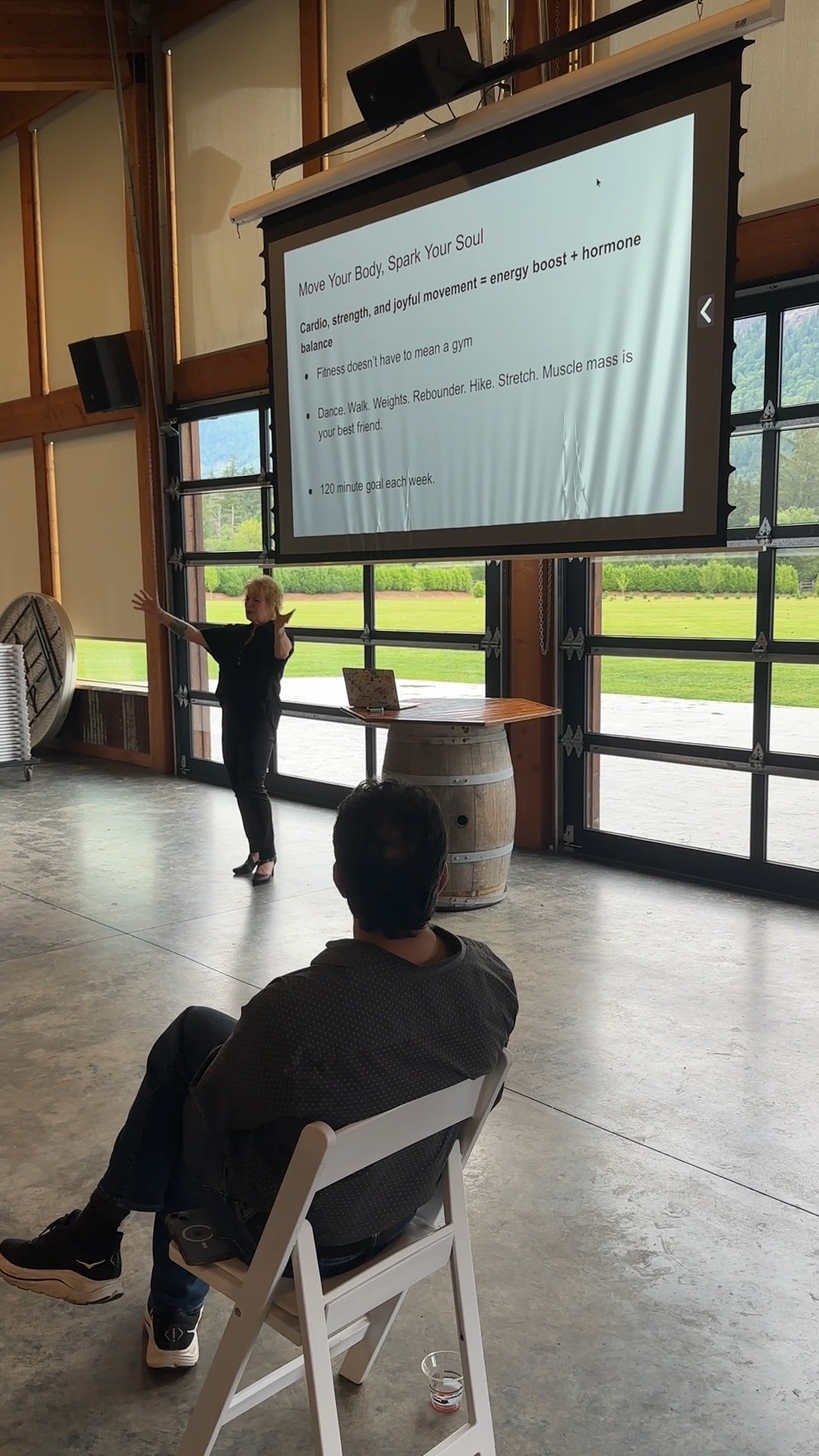 We LOVE our Wednesday mornings together, and today did NOT disappoint! We had guest speaker,@sharon_maureenllc – Life & Corporate Wellness Coach | Wellness Expert, present on getting our mojo back. With everything going on in our worlds right now, many of us feel depleted!
We wanted to share Sharon's wisdom from the end of her presentation:
You don’t need to do more. You need to do you—more consistently, more consciously, more unapologetically.
💥 Be brave enough to rest
💥 Be bold enough to move
💥 Be wise enough to pause
💥 Be YOU enough to say yes to your mojo
#mojo #wednesday #WednesdayWisdom