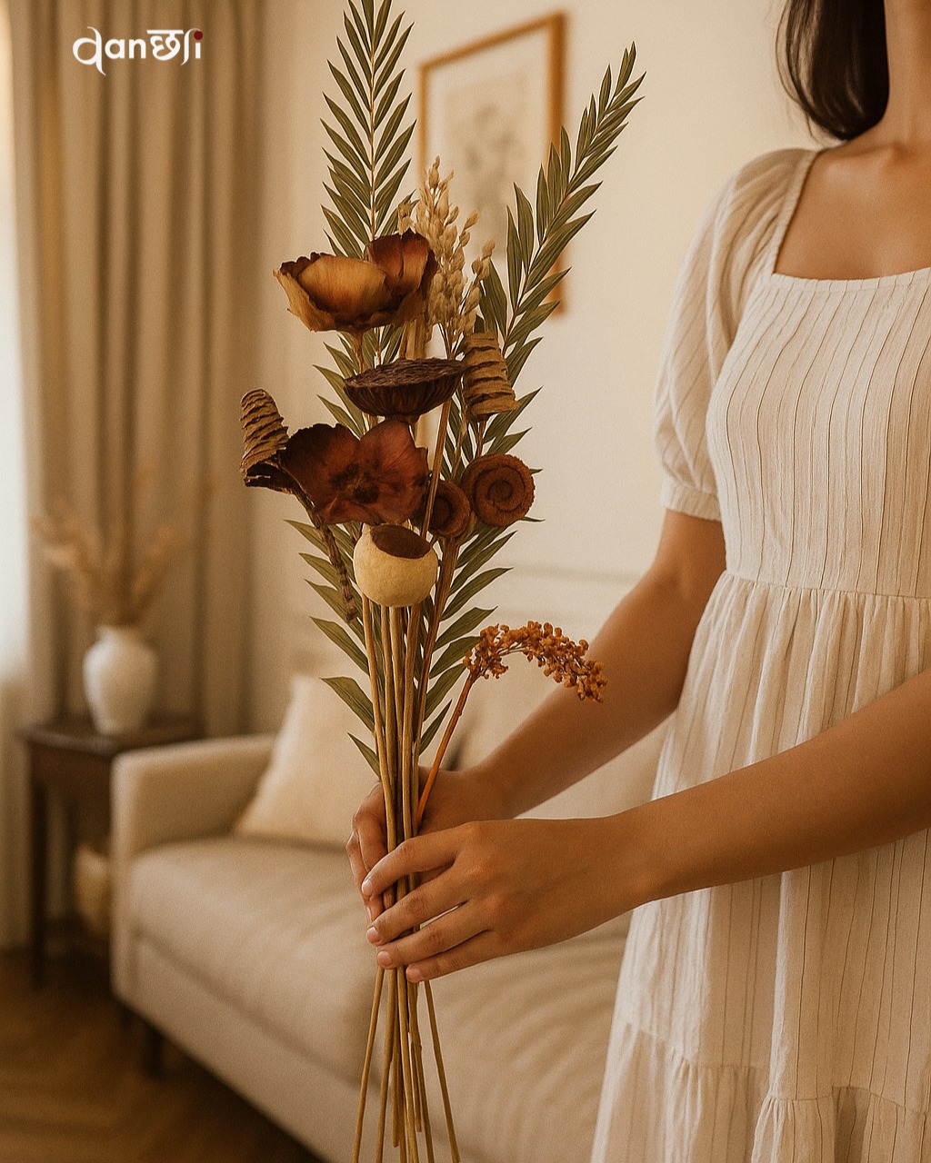 ✨ Minimal, natural, and effortlessly beautiful. Let your space speak the language of simplicity with our Organic botanical bouquets. 🌿
Perfect for those who cherish calm corners and gentle vibes.
🛒 Shop this look now at vanchai.in and bring home the beauty of nature.
#vanchai #handcrafteddecor #botanicalvibes #minimalliving #homeaesthetics #shopvanchai
