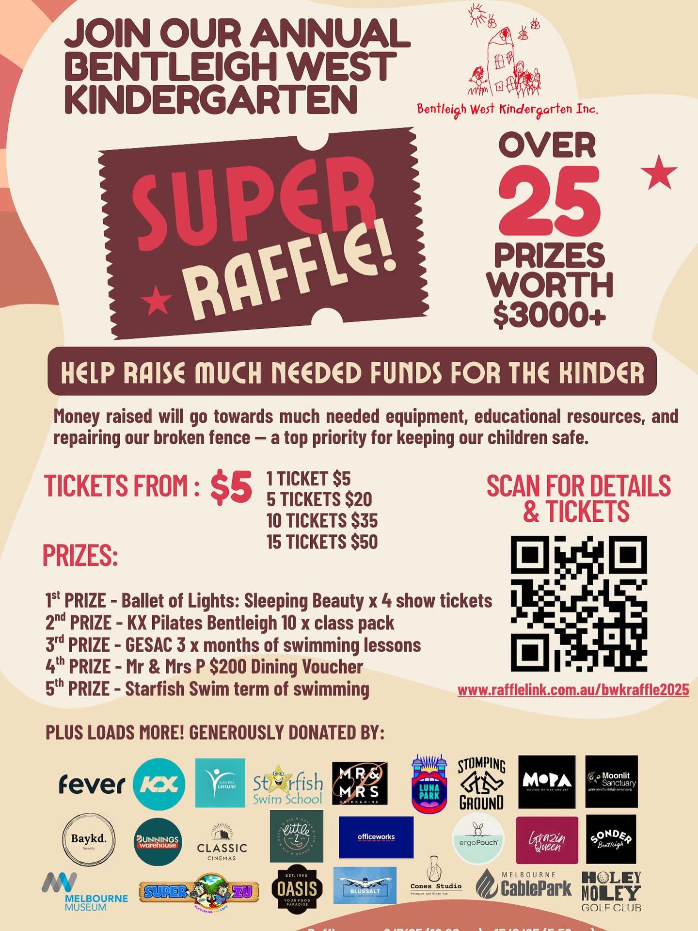 Our BWK annual raffle is now live!
Over $3k in prizes up for grabs - get in quick! Use the link below or scan the QR code to purchase tickets.
https://www.rafflelink.com.au/bwkraffle2025