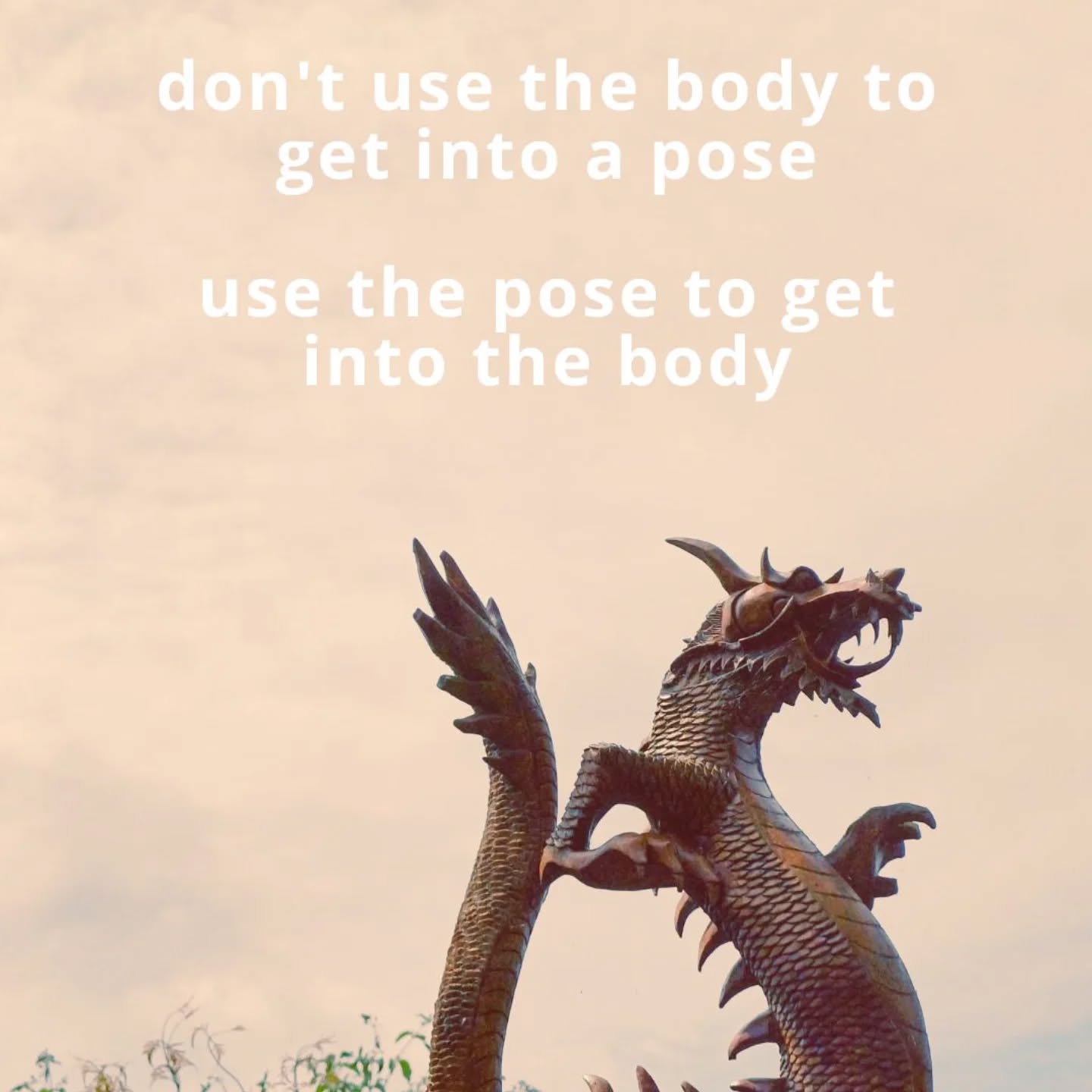 Lots of people aren’t crazy about Dragons. My own yoga teacher loves us to do them in pretty much every Yin class, and for a long time I just couldn’t understand why.
For all of us there are poses we feel comfortable in: The ones where we’ve learned how to adjust ourselves to get those ‘not too much, not too little’ sensations, and know how to move our body parts if those sensations get more – or less – over time.
For me, Dragon was not one of those poses. It simply didn’t feel like it embodied those yin-like qualities like gentleness, yielding, softness and receptivity. It felt quite the opposite of gentle so there was no way I could yield. And as for soft and receptive? Forget it.
For me, Dragon is definitely a Yin Yoga pose that is more yang in nature. It can be easy to go in too deep too fast, but what I’ve realised over time is that’s actually where its beauty lies.
In Dragon, I have no choice but to be fully present. Moving into the pose, I find I have to listen more closely than usual, especially to the sensations unfolding in my hip flexors. Whilst for most poses I go to my natural stopping point, for this one I’ll back off quite a lot, as I know now from experience how deep it can get as gravity draws me down.
As Yin Yoga sage #bernieclark always says: “…don't use the body to get into a pose, use the pose to get into the body".
Which one do you do?
#yinyogaclass #yinyogapractice #yinyogalover #swanseayoga #walesyoga #yinyogaonline #onlineyinyoga #yogawales #yinyogauk #functionalyoga #yoga_wales #yogawalescommunity #beginnersyogaclass #yinyogateacher #insighttimerapp #yogamindfulness #yogaaudio #bepresentnow #meditationyoga #onlinemindfulness #tensionrelease #stressreleasing #breathworkonline #breatheandrelease #stretchandrelease #mindfulmovements #yourbodyyouryoga #deepstretch #presencenotpresents