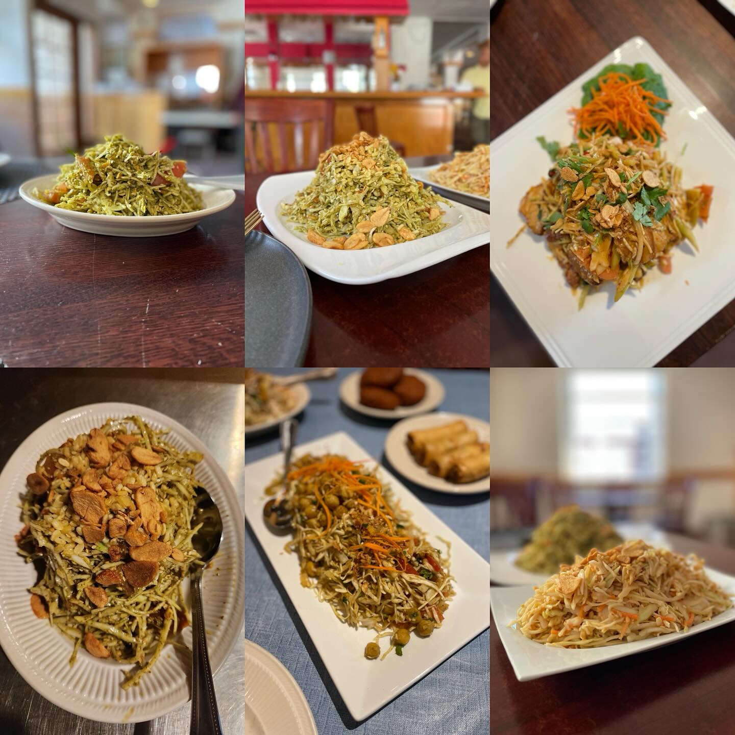 Tired of this heat and humidity and need something light and flavorful to eat? Order one of our delicious salads. These are available at our restaurant in Silver Spring and for takeout and delivery at our Ivy City Food Works location. What’s YOUR favorite Mandalay salad?