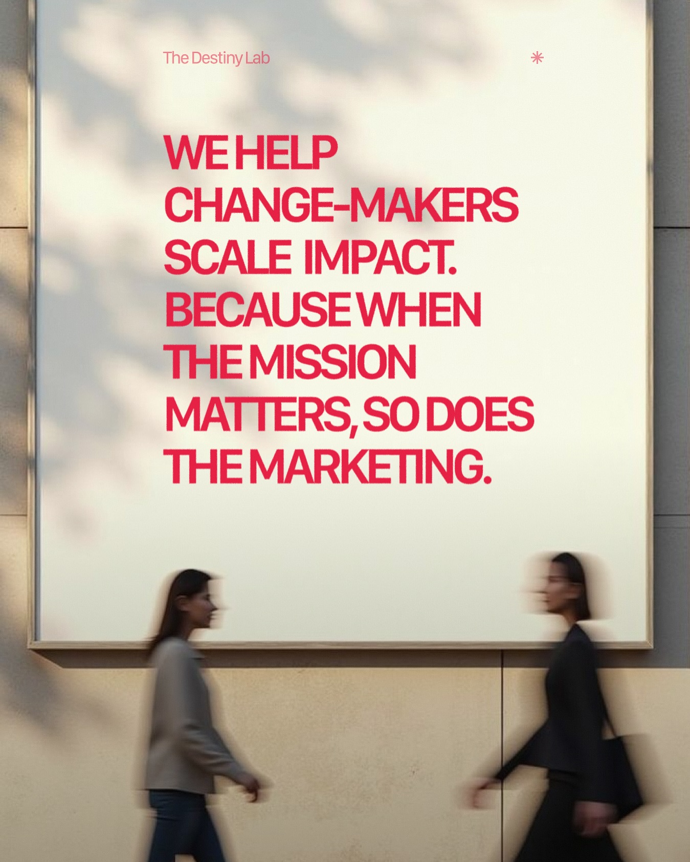 At The Destiny Lab, we partner with change-makers, leaders who aren’t just building brands, they’re shaping a better future. 🤝
We fuse strategy, storytelling, and technology to help mission-driven organizations:
→ Mobilize their audience
→ Scale their impact
→ Stand out with authenticity
This is marketing for brands with purpose. 🚀
Ready to elevate your impact? Head to the link in bio.
#thedestinylab #socialmediamarketing #socialmediaagency #marketing #digitalmarketing #sandiegosocialmediaagency