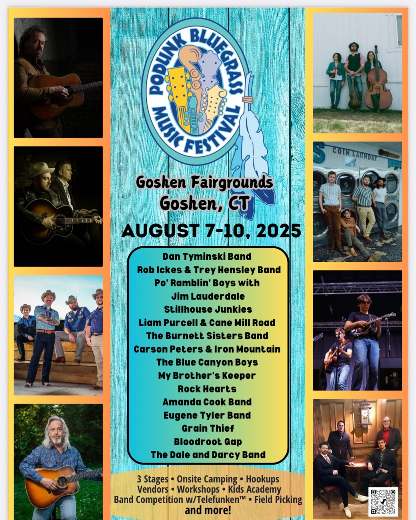Looking for more bluegrass? Well you found it right down the road from the Morris Bluegrass Festival is @podunkbluegrass! August 7-10th at the Goshen fairgrounds. Don’t miss out this is one good time!! #podunkbluegrass