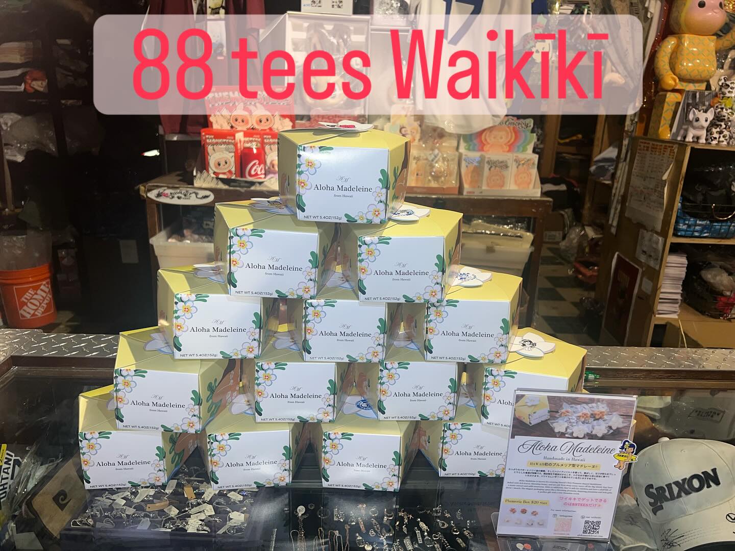 Waikikiでアロハマドレーヌが手に入るようになりました
数に限りがあるので急いでぇ
@88teesofficial #hawaii #waikiki #madeleine #ハワイ #ワイキキ #ハワイ土産 #お土産 #ハワイのお土産 #マドレーヌ #ハワイ産 #ハワイ産土産