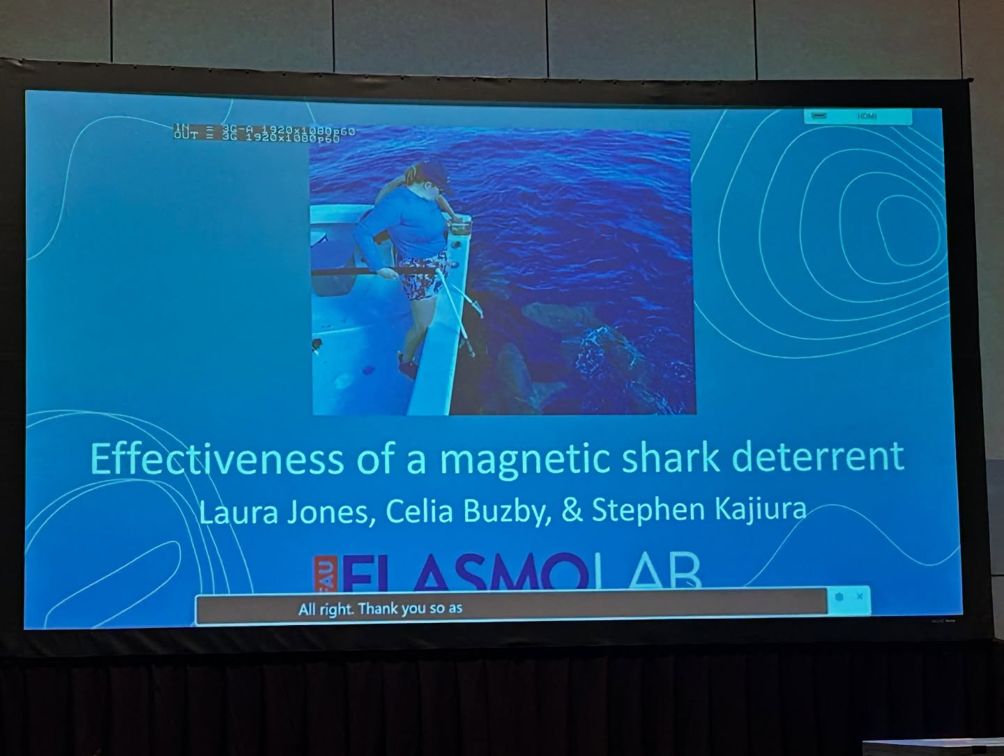 Big day for the @fauscience #graduate #students and #alumnae. @ari.narinari and @lejones0211 participated in the #human-shark interaction #symposium. @lejones0211 presented a talk on her #magnetic #shark #deterrent #thesis #research, complete with a visual aid. @genevievesly09, @jordanwaldron and @floridamantagirl did #poster presentations on their respective research projects. Another strong contingent of #womeninsharkscience representing @floridaatlantic at the #jmih #conference. So proud of all of these #womeninscience doing such great work and a huge thanks to @colganfoundation for supporting our research. #jmih2025 #marinebiology.