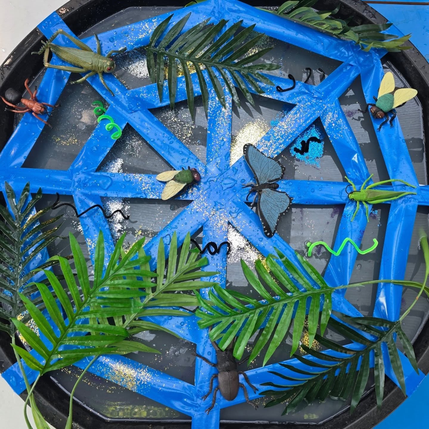Insect themed Tuff tray ππ·πͺ³π
#tufftray #creepycrawly #bugs #preschool #insect #spiderweb #earlyyears