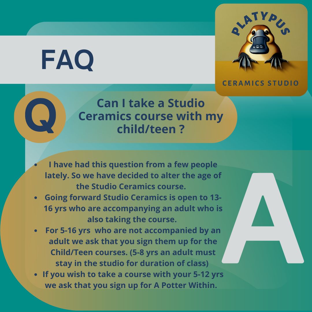 Some FAQ's ! Please feel free to ask any questions not covered in the comments below.
I have a question for everyone as well. I can see that there are a lot of people looking at the events page. What type of events are you hoping for? Handbuilding or more Wheel events. Do you have a specific piece that you would like to Handbuild?
Thank you for your feedback 😊 Cheers Erin
#PlatypusCeramicsstudio #HandbuildingCeramics #MindfulCreativity #PotteryClass #pottery #braggcreek #calgary #artclasses #ceramics #potteryyyc #yycpottery #localpottery #ceramics #clayworks #calgarylocalbusiness #yycpotterystudio #calgarypottery #calgaryceramics #calgarycreative #getyourhandsdirty #ceramics #ihavethisthingwithceramics #уус #braggcreek #calgary #potteryclass