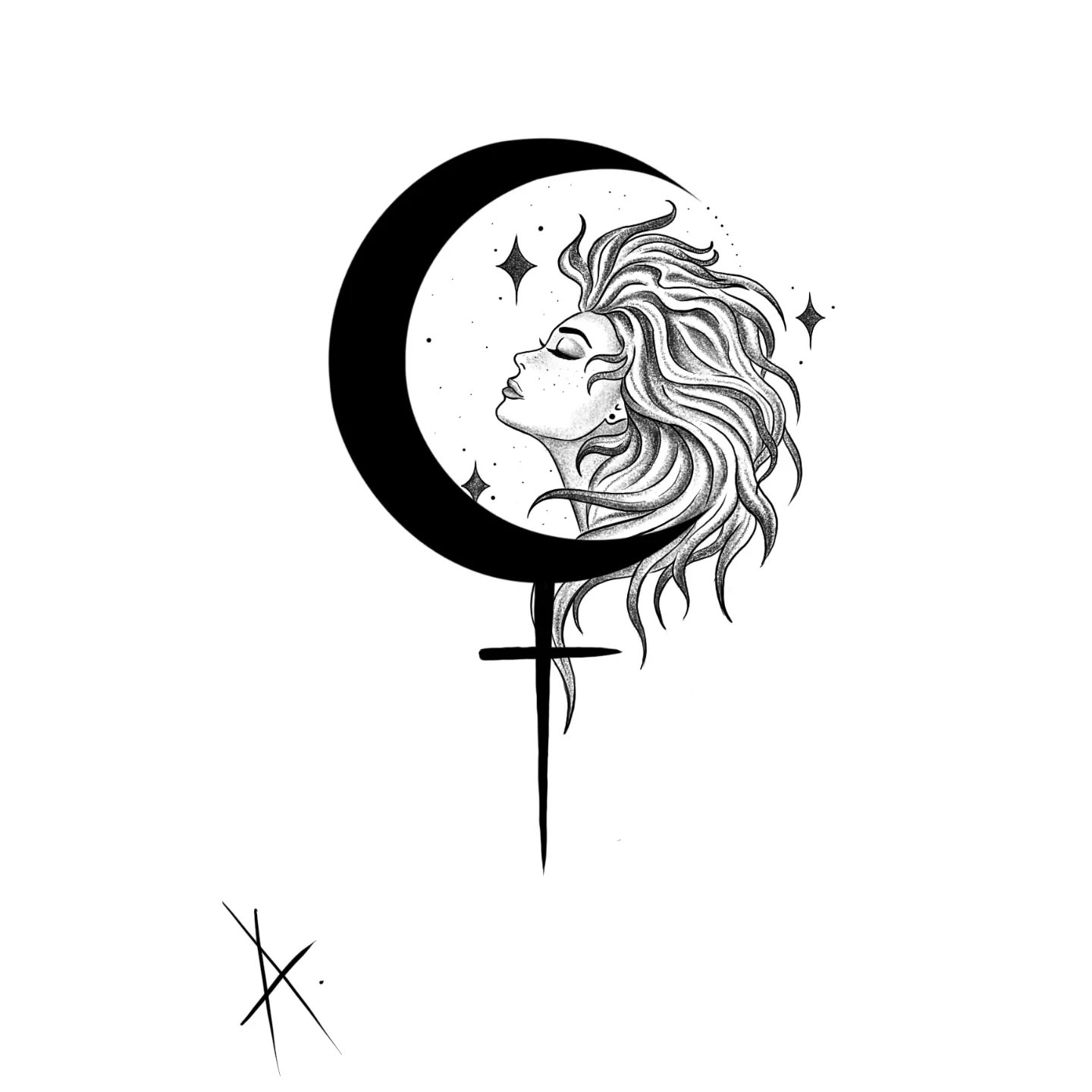 Lilith ✨🖤✨
Lilith, aus der Astrologie, symbolisiert die wilde feminine Kraft ✨🖤✨ sie steht für das Wilde, Ungezämte in jedem von uns. Die "dunkle" Seite 🖤
#lilith #lunenoire #tattoodesign #feminineenergy #spiritualart #spiritualtattoo #symbolictattoo #mystictattoo