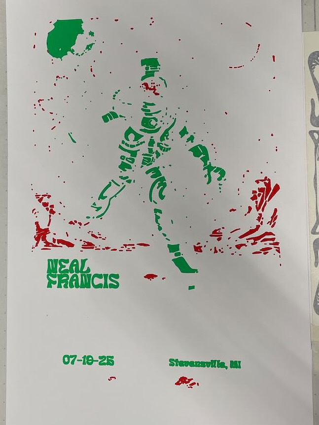 This Sat. Is our buddies @watermarkbrewing 9th anniversary party.
Normally we bring the live printing setup out there but this year I am taking it off so we can hang out!
Along with some new merch for them, they asked me to print a poster for the event.
It’s been a long time since I have hand printed posters but this was a super fun project!
Limited 125