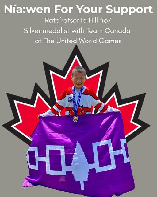 It’s an honor for us to be able to help provide small sponsorships that help others reach their goals!
Congrats to Rato’ratseriio for taking home a Silver Medal! 🥈
“Rato’ratseriio made it to the United World Games in Austria with Team Canada! He came home with the silver medal out of 9 teams from all over the world. He scored some big goals and made some huge plays out there.”