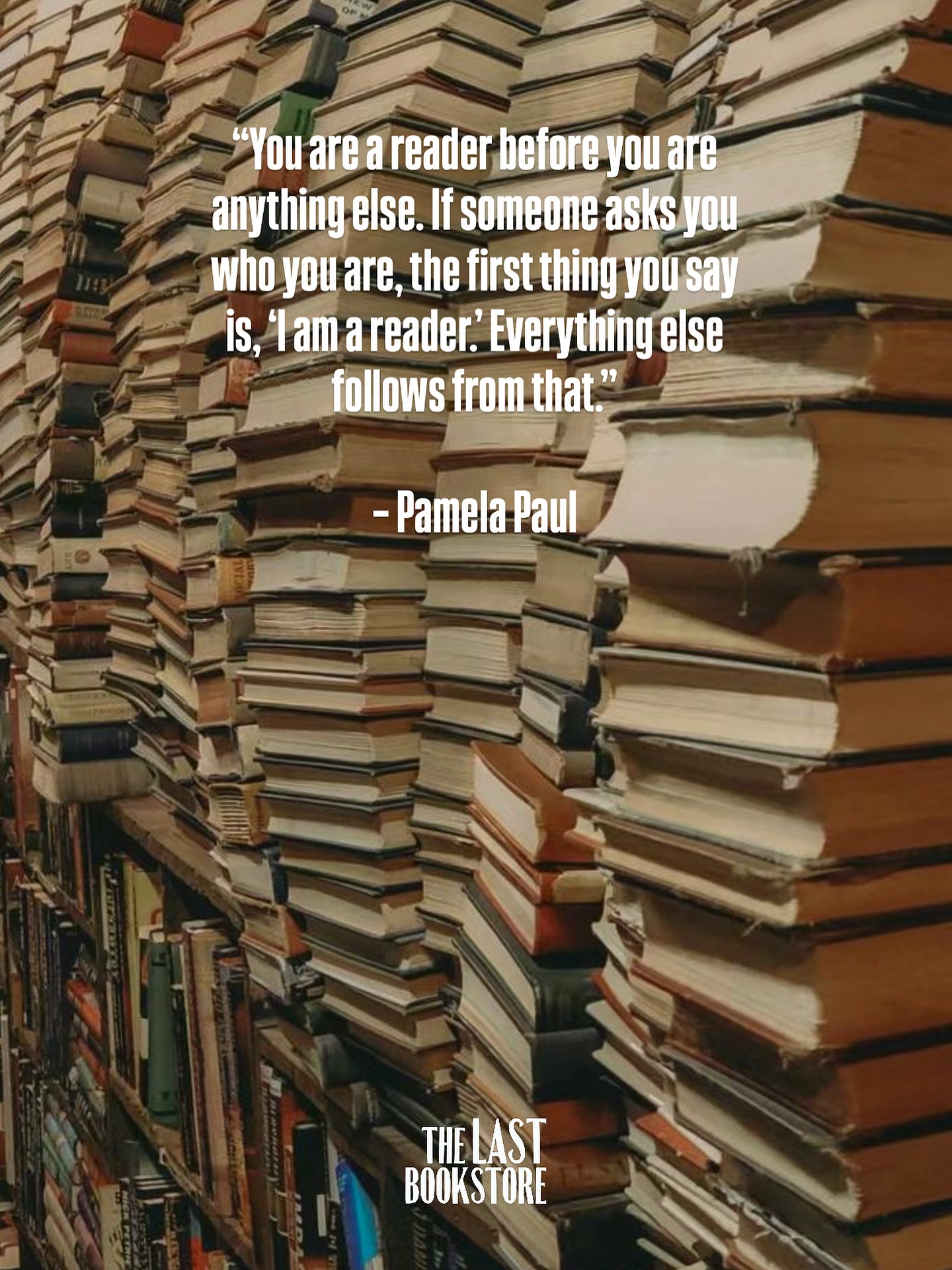 Who are you?
#youareareader #thelastbookstore