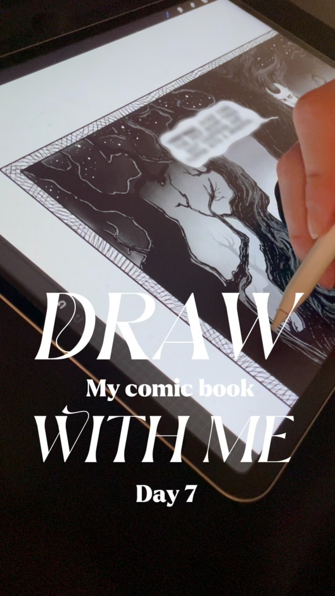 Still building…. Showing in progress of adding in background details.
Thanks for watching, friends🖤
The Sandman meets Time Machine - Occult and feminine rage noir set in 1920s Chicago.
🔔 Sign up to be notified when the Kickstarter launches at darktimecomic.com
#indiecomic #comicbookart #darkart #drawing #darkfantasybook #gothic #manga #comicbooks #illustration