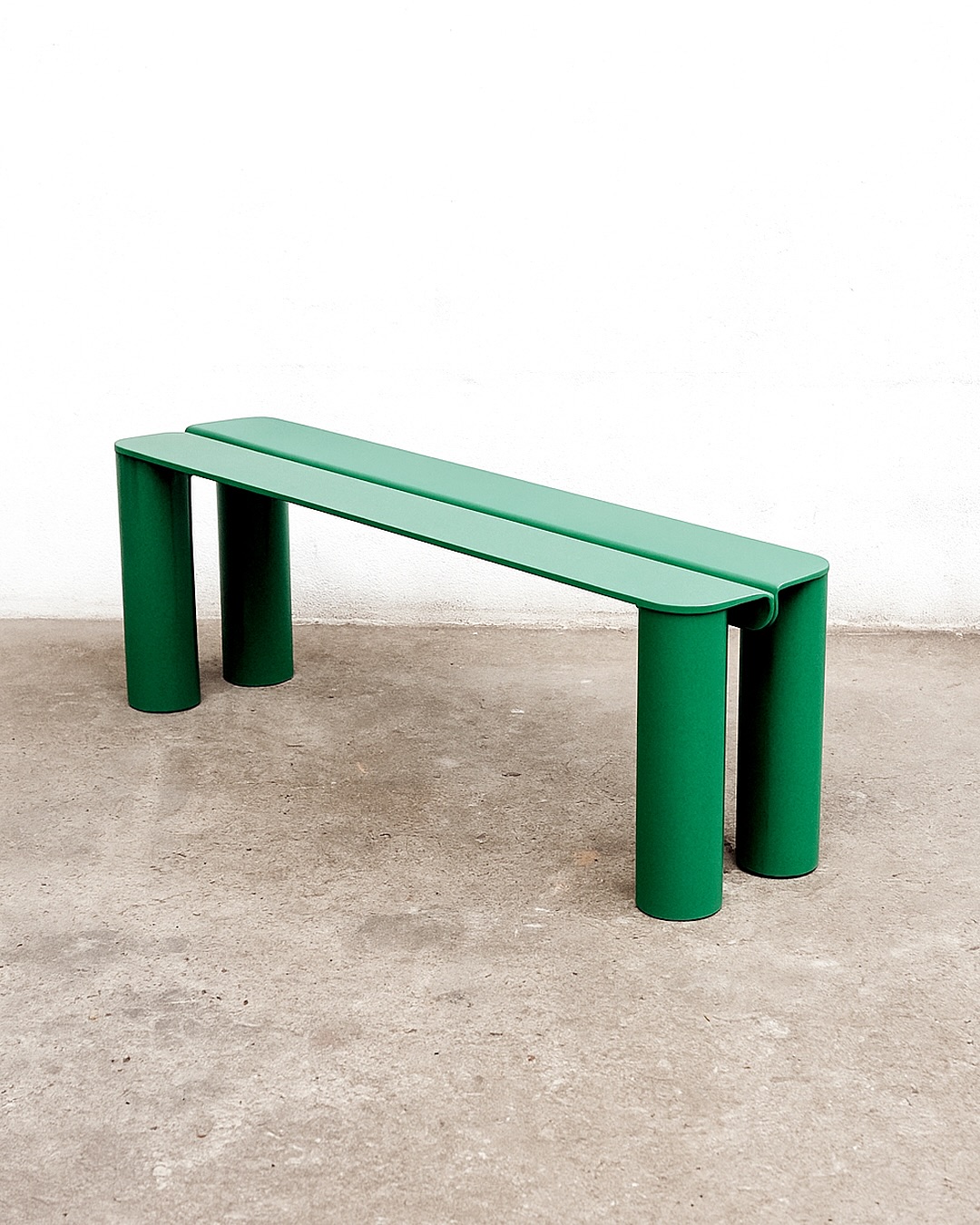 Flat packable bench seat concept.