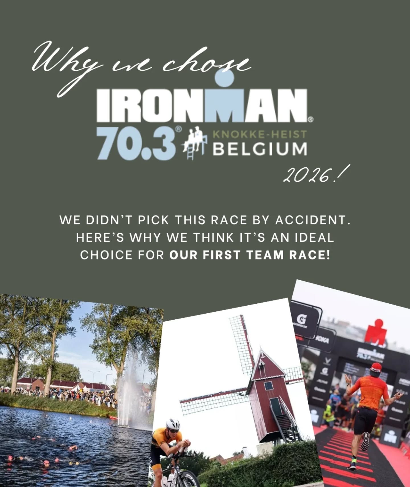 Why did we choose Belgium for our first team race? For the post race beer, obviously 🍻
Want to join the team in 2026? Comment 'KNOKKE' below, or send us a message, and we'll add you to the community!
#GiveItATri #knokkeheist703 #ironman #triathlon #swimming #Cycling #running