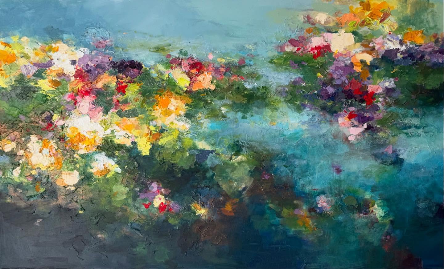 “Where Light Dances”
36”x60”
Sold
.
.
#janetpaints #contemporaryfloral #abstractart #impressionist #impressionism #impressionistart #yegarts #yegartist #floralart #inspo #statementart
