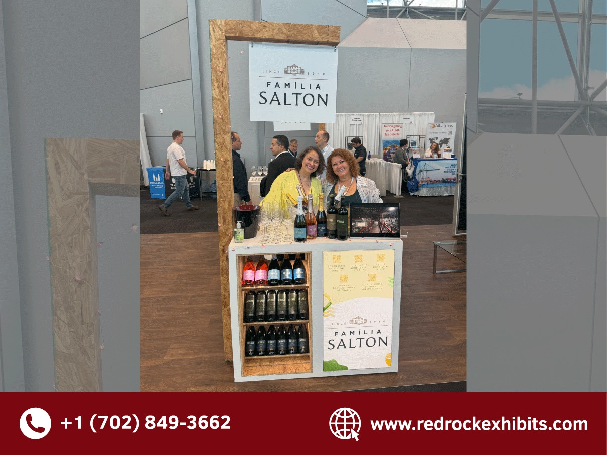 Our customer from Brasil Wine looks very satisfied with her booth! Doesn't it look lovely?
When you work with Red Rock Exhibits, you’re not just getting a booth; you’re getting a partner you can count on.
Based in Las Vegas & Orlando — delivering nationwide across the U.S.
Reach out today:
+1 (702) 849-3662
www.redrockexhibits.com
#BrasilWine #TradeShowDesign #ExhibitBooth #BrandExperience #RedRockExhibits #LasVegasEvents #OrlandoExpos #StandOut