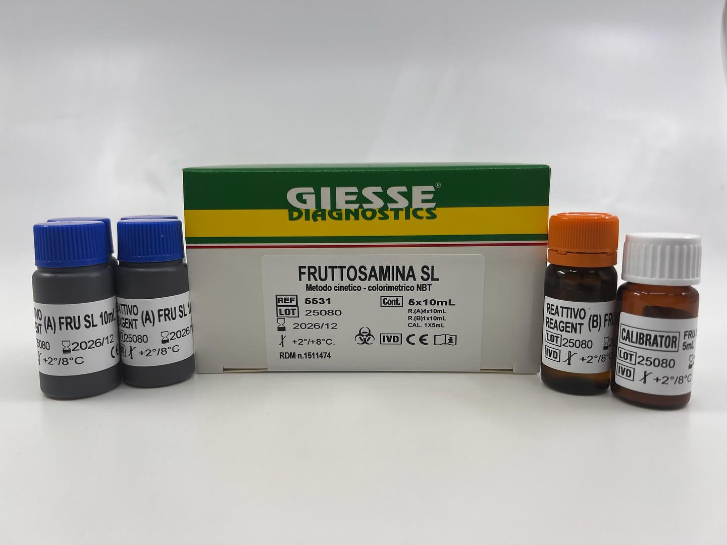 Affidabilità e precisione in ogni test.
Scopri il nostro kit di Fruttosamina: il tuo alleato per il monitoraggio glicemico a breve termine.
Contattaci per più info!
Reliability and precision in every test.
Discover our Fructosamine Kit – your ally for short-term glycemic monitoring.
For more info contact us!
📧 commercial@giessediagnostics.com
GIESSE DIAGNOSTICS
IVD manufacturer
#clinicalchemistry #ivdreagents # clinicallaboratory #laboratorioclinico #fruttosamina #fructosamine