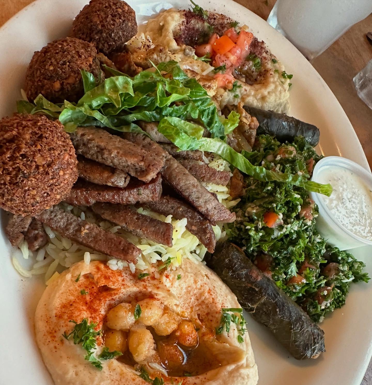 Truly love a @phoenician_kabob feast with all the #mediterranean small plates and combinations - a shareable festival of flavors and textures. #denverlicious