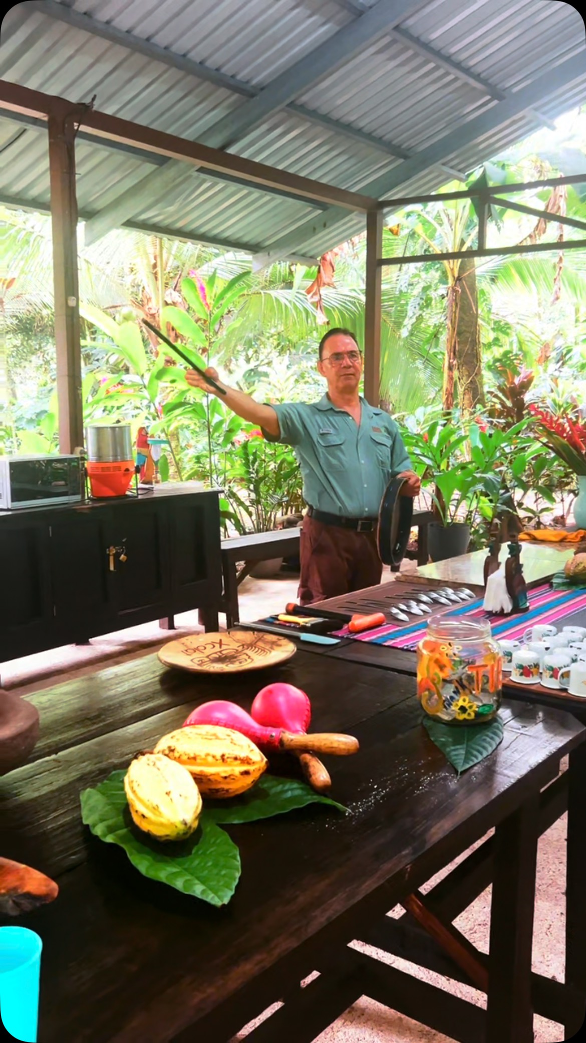 I visited the Eden family chocolate farm in Lafortuna Costa Rica, where I danced my way through making xocolatl — the original Aztec chocolate drink. Made with roasted cacao, water, chili, and spices (no sugar here!), it was once used in sacred rituals and sipped by warriors and royalty so you know I had to indulge in some Queen treatment 👸🏽
With our guide Cesar on the drum hyping me up as “the best dancer in the world” (his words, not mine 😏), I fully embraced the moment — and the magic of cacao.
Pure joy, culture, and chocolate. What more could you ask for? 🍫✨ check out your girls dance moves 💃🏽
#LaFortuna #Xocolatl #ChocolateTour #CacaoCeremony #CostaRicaVibes #TravelWellLiveWhole #fyp #viral #health #foryoupage #creatorinsight