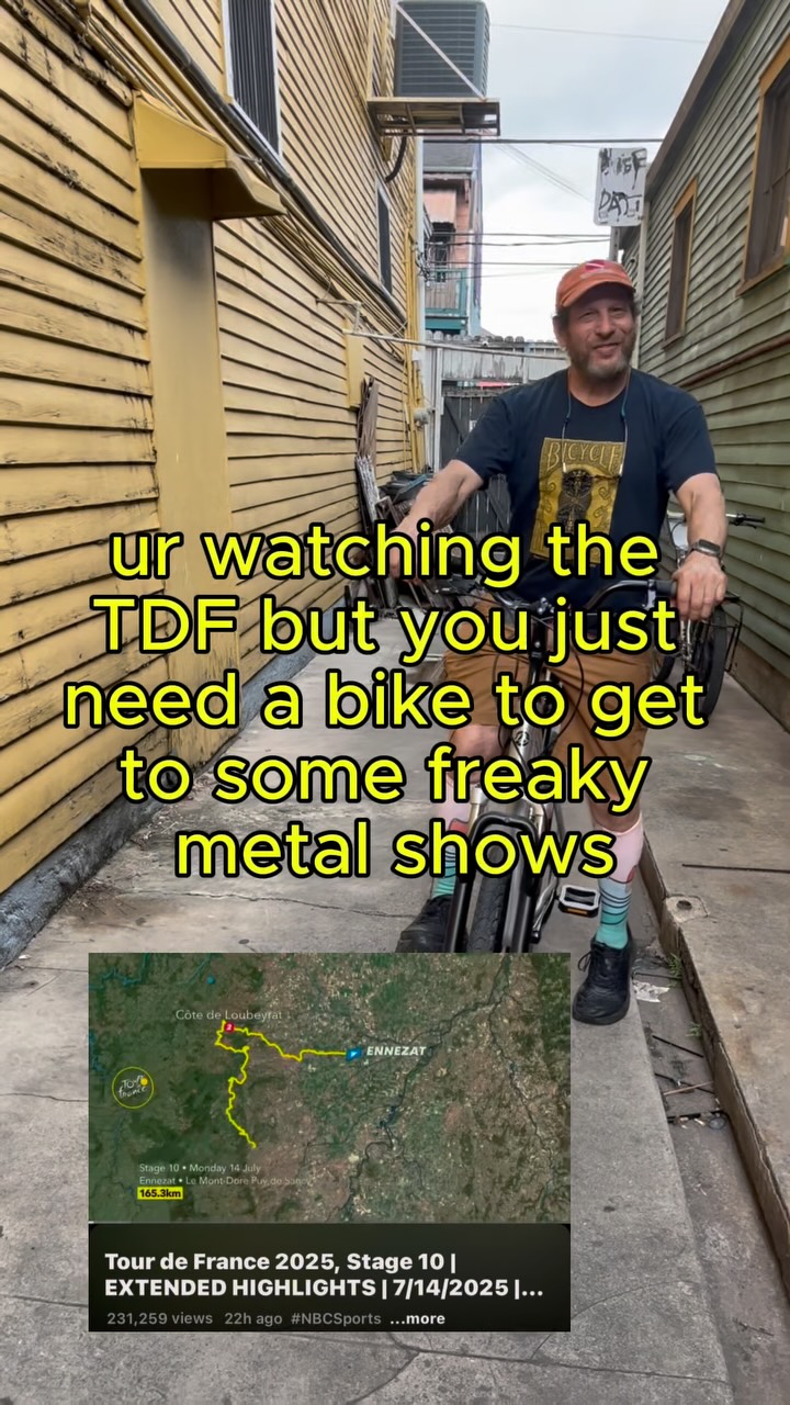 🥖This is ORLEANS NOT ORLÈANS 🇫🇷 #tourdufrance #slipknot #urbanbike #bikerentals #bikelove #bikeshoplife #bouncy #bigseat #smoothride #nola #neworleansculture