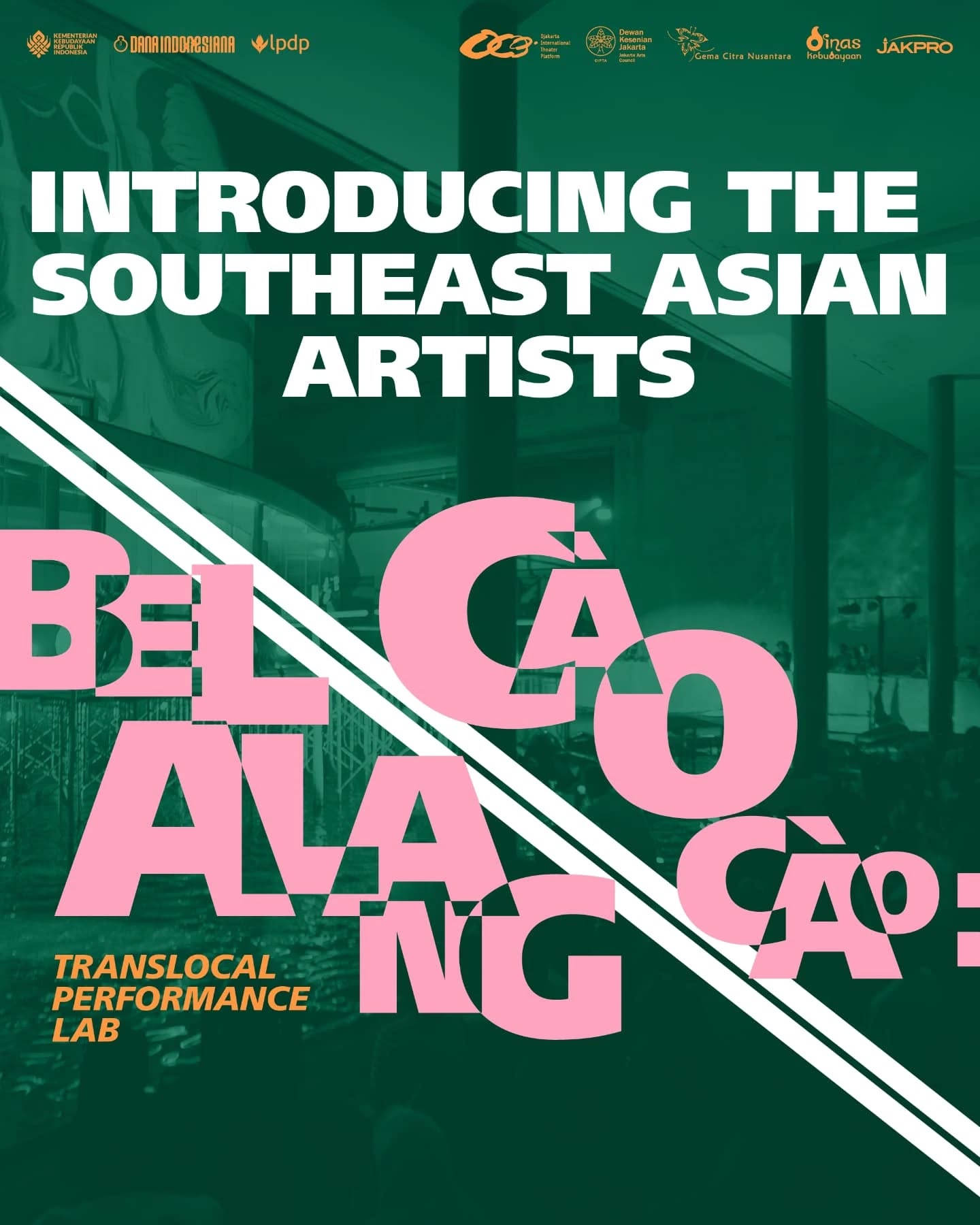 After weeks of preparation, review, and excitement — It's time to introduce the 8 selected artists that will become collaborators for BELALANG \ CÀO CÀO: Translocal Performance Lab.
They will come together in Jakarta 24 July – 12 August 2025.
Swipe to meet the artists who will collaborate, explore, and create with us!
@aamie1999
@noutnapha
@theonugraha
@densiellebang
@sralamante
@leyshasenyum
@nyan.g
@hoanganhhoanganhnguyenhoanganh
—
Setelah melalui proses panjang persiapan, kurasi, dan antusiasme — inilah saatnya kami memperkenalkan 8 seniman terpilih yang akan bergabung dalam BELALANG \ CÀO CÀO: Translocal Performance Lab.
Mereka akan berkumpul di Jakarta pada 24 Juli – 12 Agustus 2025.
Swipe untuk mengenal para seniman yang akan berkolaborasi, bereksplorasi, dan mencipta bersama kami!
#ditp2025 #belalanglab