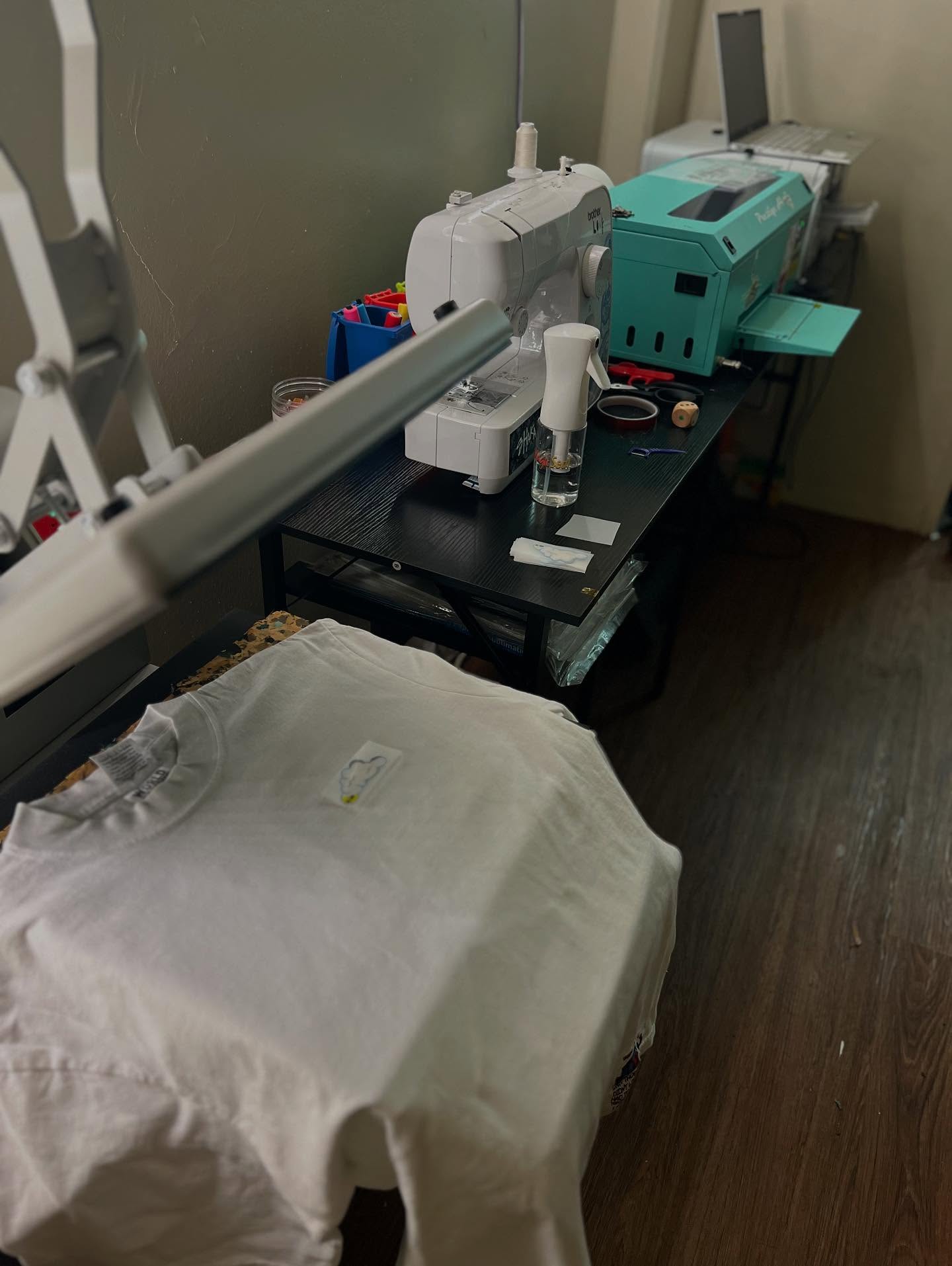 The beginning of something great. “It’s not a race it’s a journey” was something I was always told and after all the traveling I have done and will continue to do this is the best destination time to work! #treacherousminds #motivsted #dtf #apparel #clothingcompany #fashion #creator #seeing #sublimation #vinyl