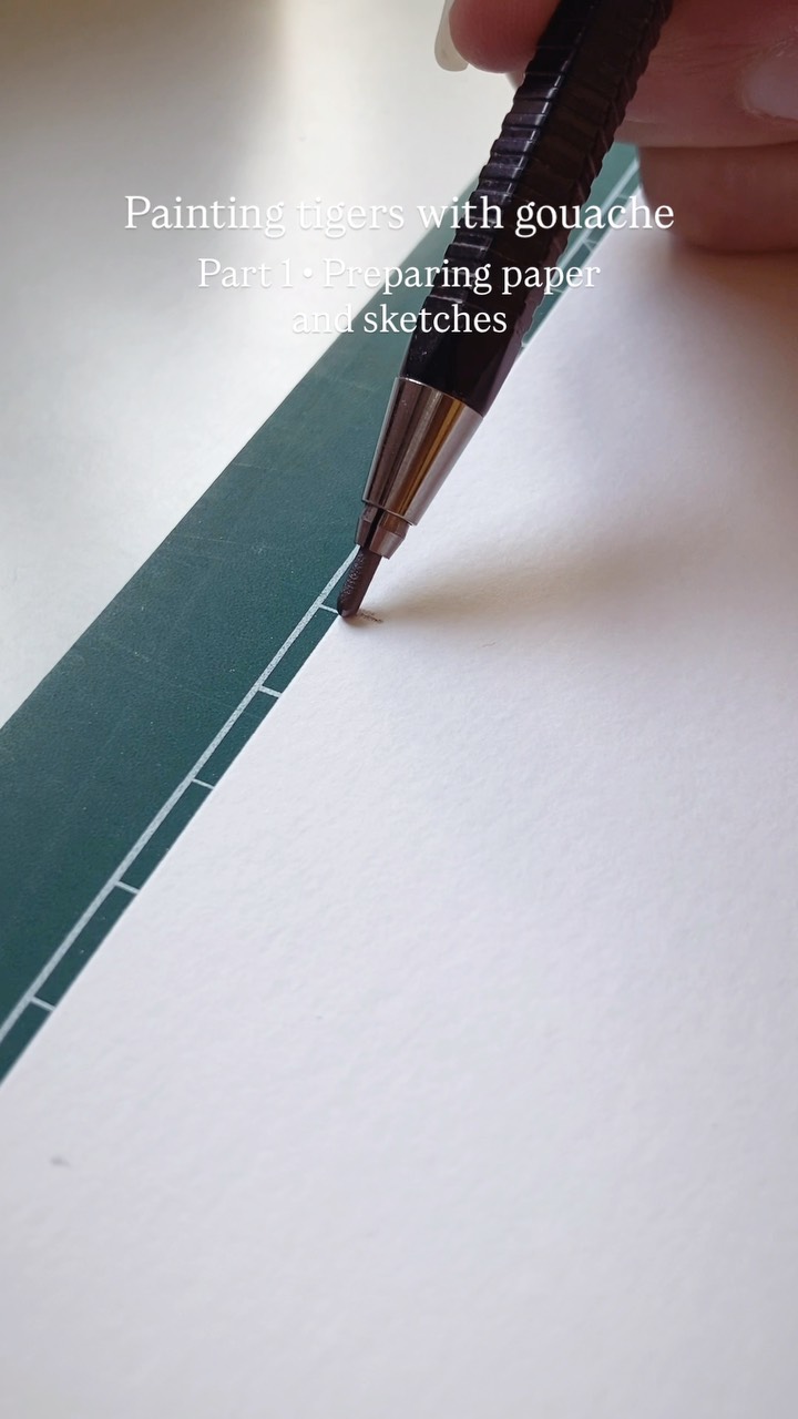 I am currently working on 3 tigers painted with gouache and I will sell the originals at the end of August.
Here is the very first part of the process, I started by preparing my paper for A5 formats and I did some researches for the colors and started to sketch ✍️
The first tiger is done, I will show you very soon the process of painting 🎨 Let me know if you’re interested in seeing some parts specifically ☺️
I tried a reel with no music, all original sounds, makes me think a bit about asmr haha, what do you think of this format ?
________________________________
#illustration #childrenart #kidlitartist #gouachestudy #gouacheartwork #thewomenwhodraw #illustratrice #illustratricefrancaise #tiger #artprocessvideo #illustrationprocess #originalart #asmrvideo