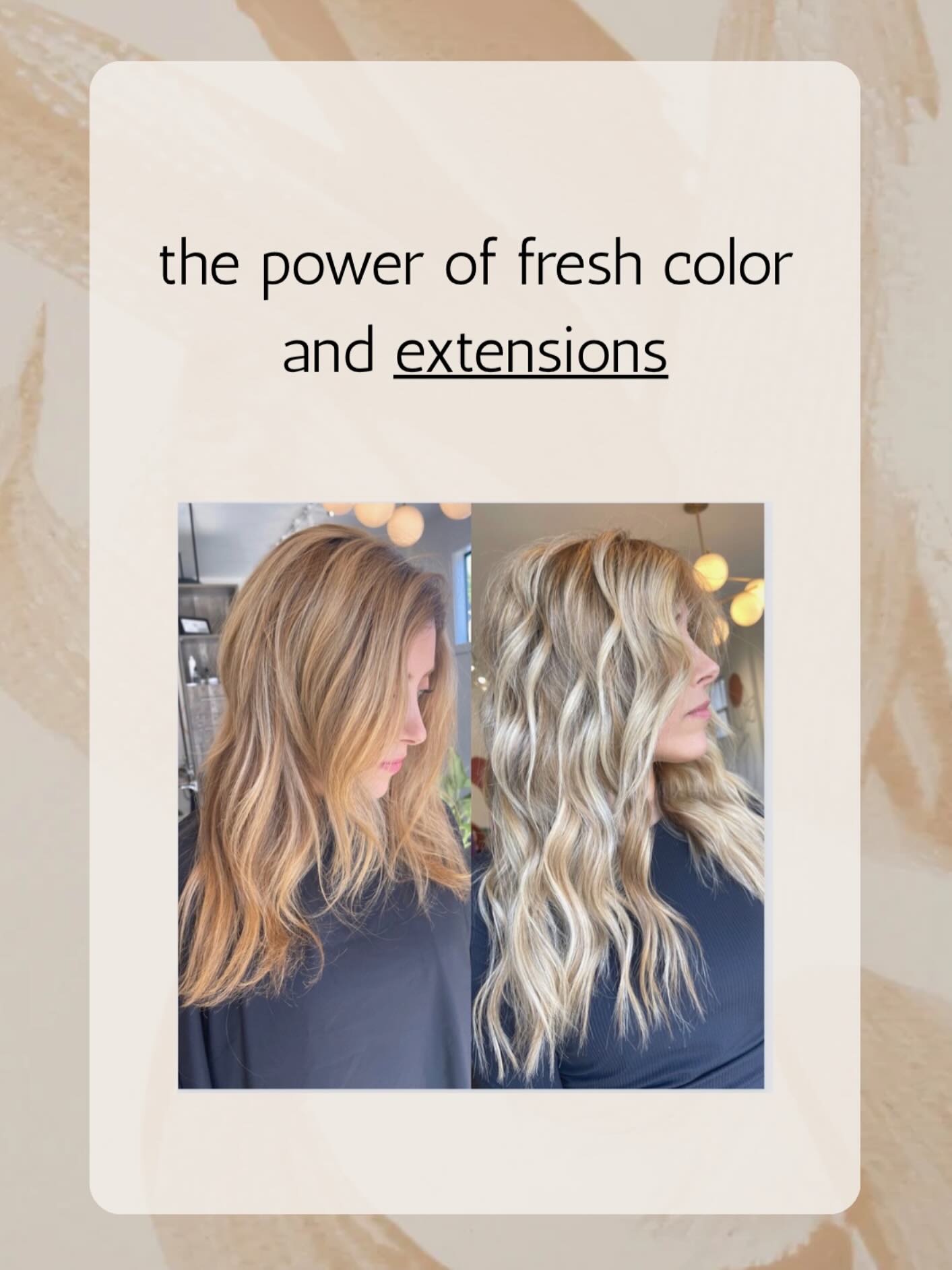 It’s that simple ✨
Turning good hair into GREAT hair!
Fresh highlights and gloss and 1 row of extensions! DM or text for more details! 650-850-2600
#bayareahairstylist #bayareablondespecialist #bayareaextensions #bayareaextensionsspecialist #bayareaextensionspecialist #bayareacolorist