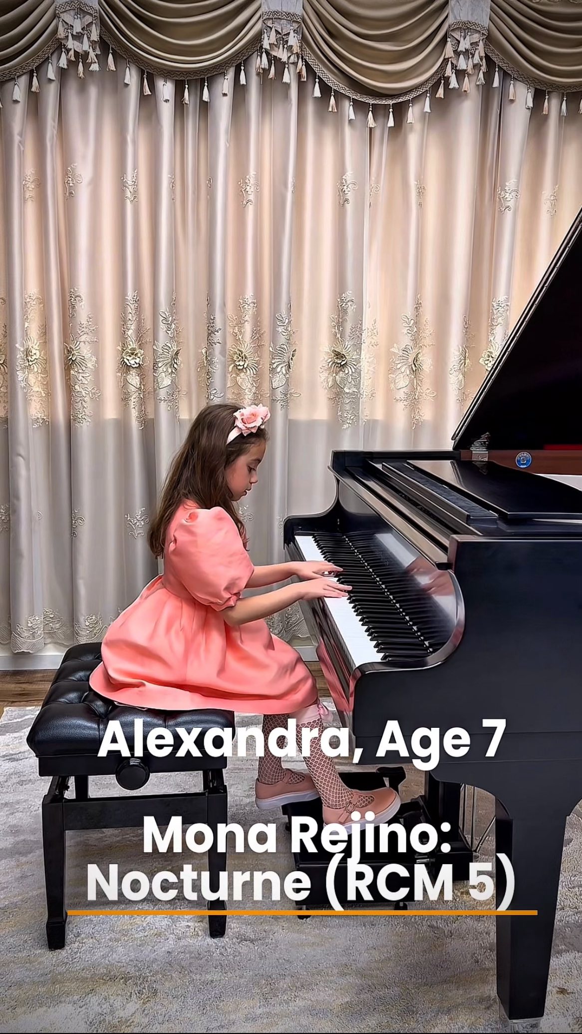 After a little more than a year of piano lessons, 7yo Alexandra delivers a moving interpretation of Nocturne (RCM 5) by Mona Rejino.
Her expressive playing earned her the top first place at this year’s BCCM Music Festival!
Full performance available on YouTube:
https://youtube.com/shorts/m42Hu5kojn4?si=jUOdTiaQF0tJ6shM