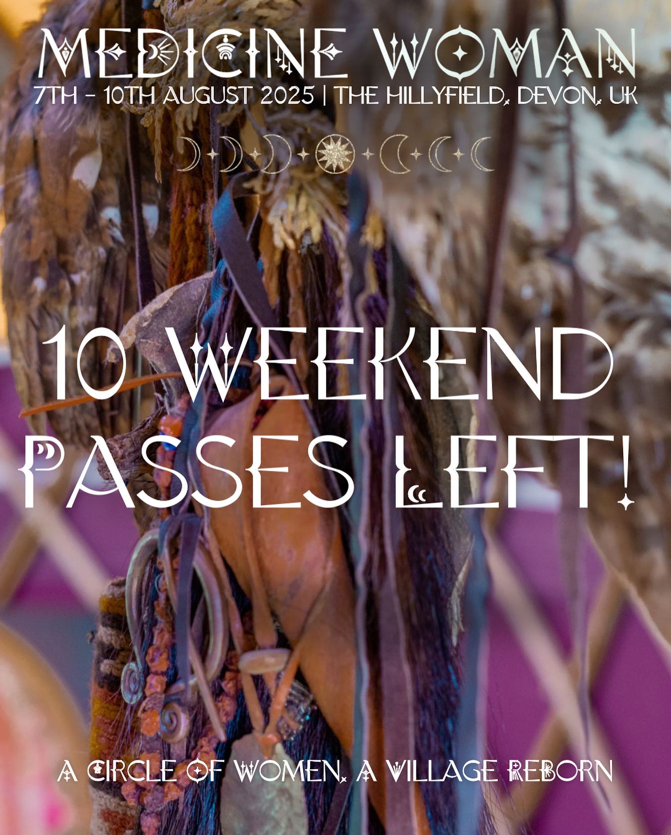🌿 Medicine Women, the circle is nearly full... 🌙✨
Only 10 weekend passes remain for our gathering.
If you’ve felt the call, now is the time to answer.
Let us walk the wild path together — A circle of women, a village reborn. 🌱🪶
#sacredcircle #medicinewoman #gathering #festival #womensgathering #takesavillage #magic #remebering #ancestralways #celticwisdom #sisterhood #femininerising #beautyway #devon