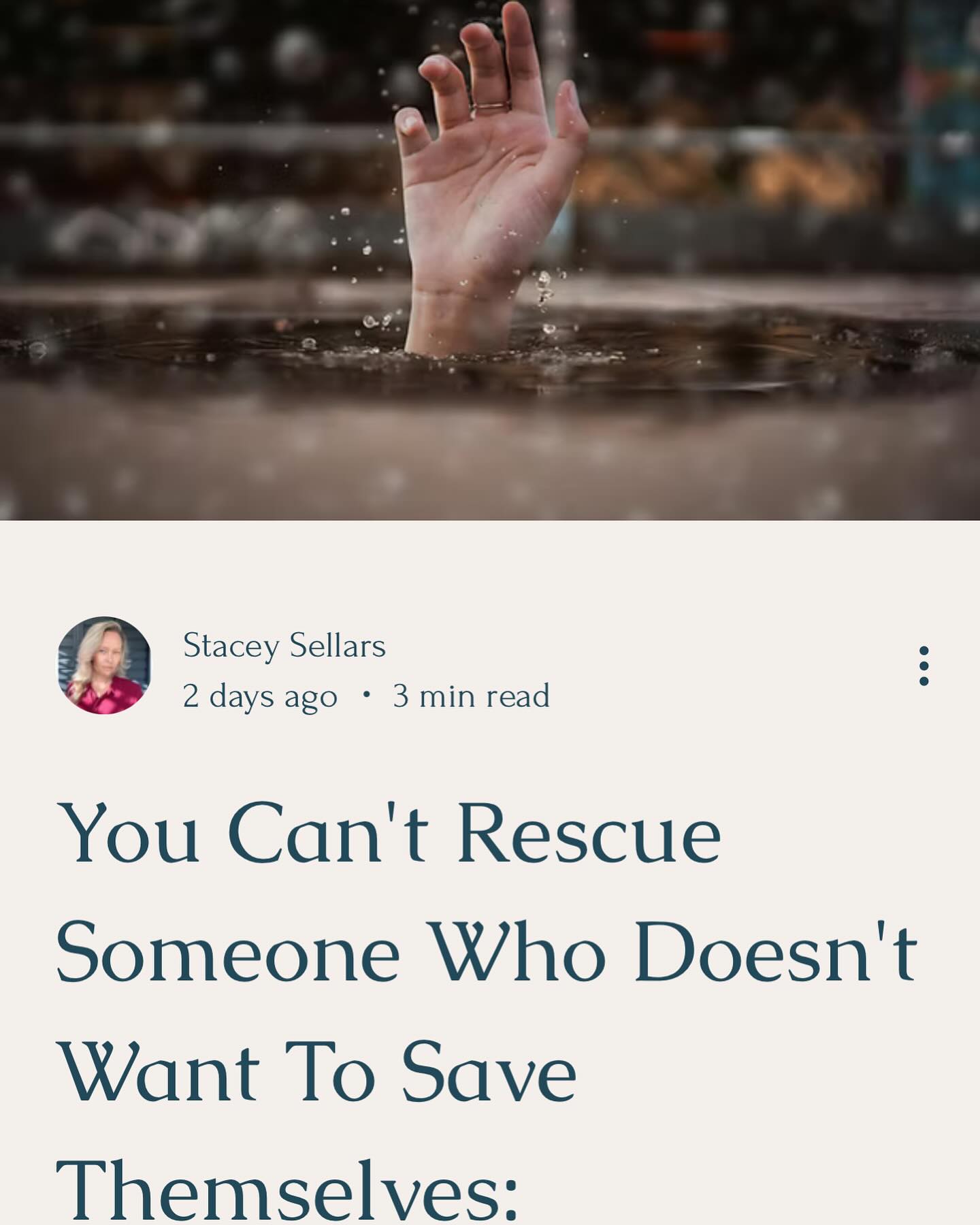 ⭐️Here’s an excerpt from my latest article:
I think it’s human nature to want to rescue someone you care about who is going down a bad path in life. But the sad reality is you can’t help someone who doesn’t want to help themselves. It’s that old saying “you can lead a horse to water but you can’t make them drink”!
I spent a big portion of my life trying to ‘rescue’ people. Partly because I was avoiding the healing work I needed to do on myself, but also because I cared deeply for anyone that was going down a destructive path. I felt it was my responsibility to save them. The trouble is no one else can really save another. You can guide them, give advice and support, but ultimately, the person has to do the work for themselves…
⭐️To read the full article follow the link in bio and click ‘latest article’.
#saveyourself #victimmentality #rescue #helpyourself #shadowwork #holistichealing #dotheinnerwork #letgo #protectyourpeace #protectyouenergy