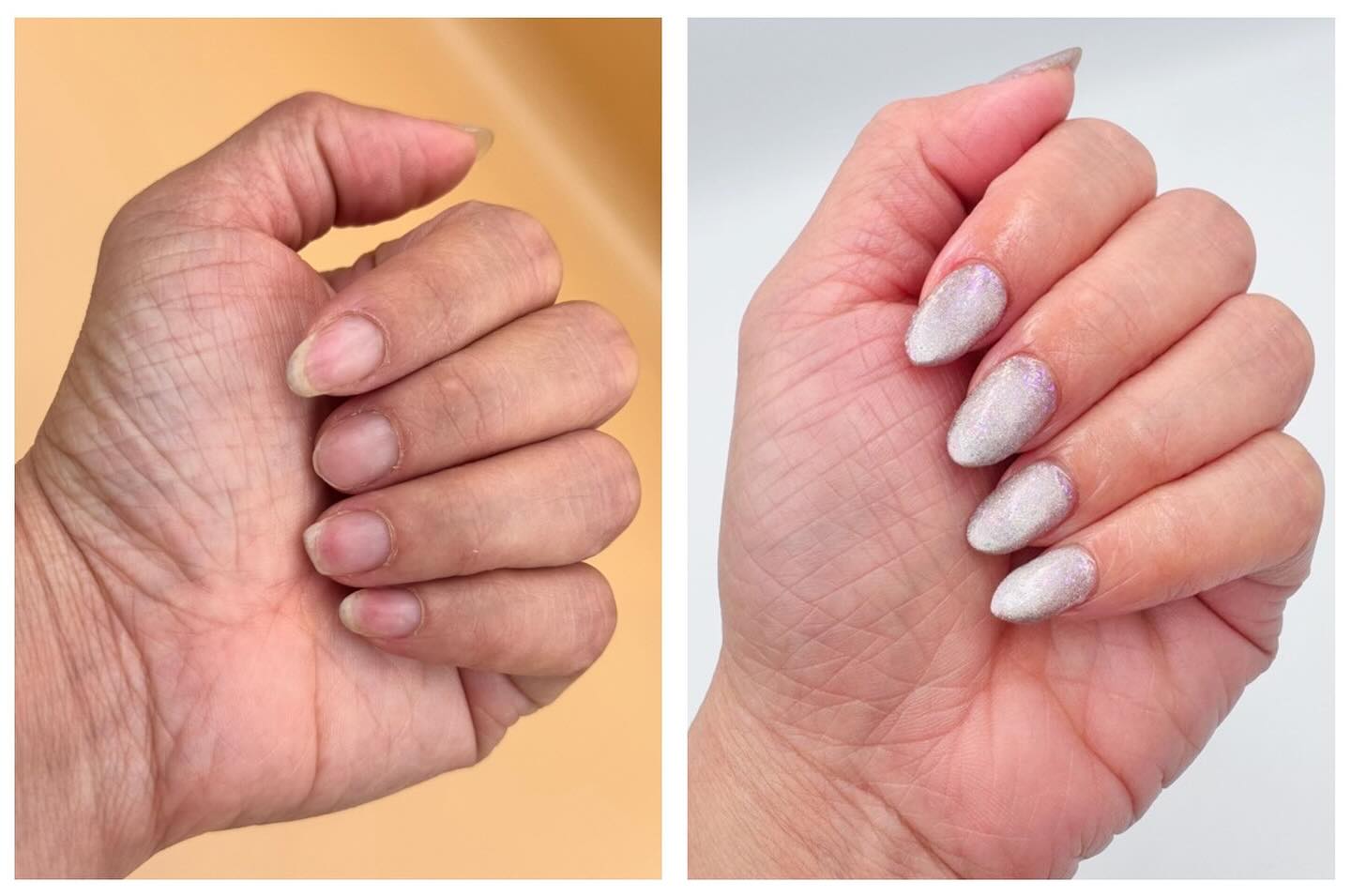 Before β‘οΈ After π₯ Our Gel X extensions paired with a high-gloss gel polish have completely transformed these nails! π Swipe to see the magic β from bare to beautifully bold with our Manet Gel finish. Book Now via link in Bio #GelXExtensions #ManetGel #NailsByNaam #MelbourneNails #BeforeAndAfterNails