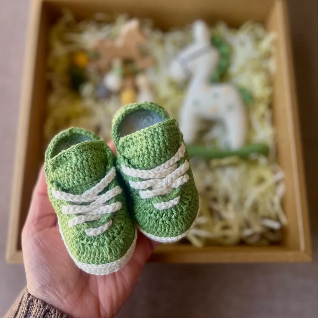A little bundle of green goodness
● Crochet Baby Shoes
● Soft Rattle
● Mini Horse
Handmade with love, perfect for gifting 🌱
📩 DM to order your custom set!
Delivery all over india