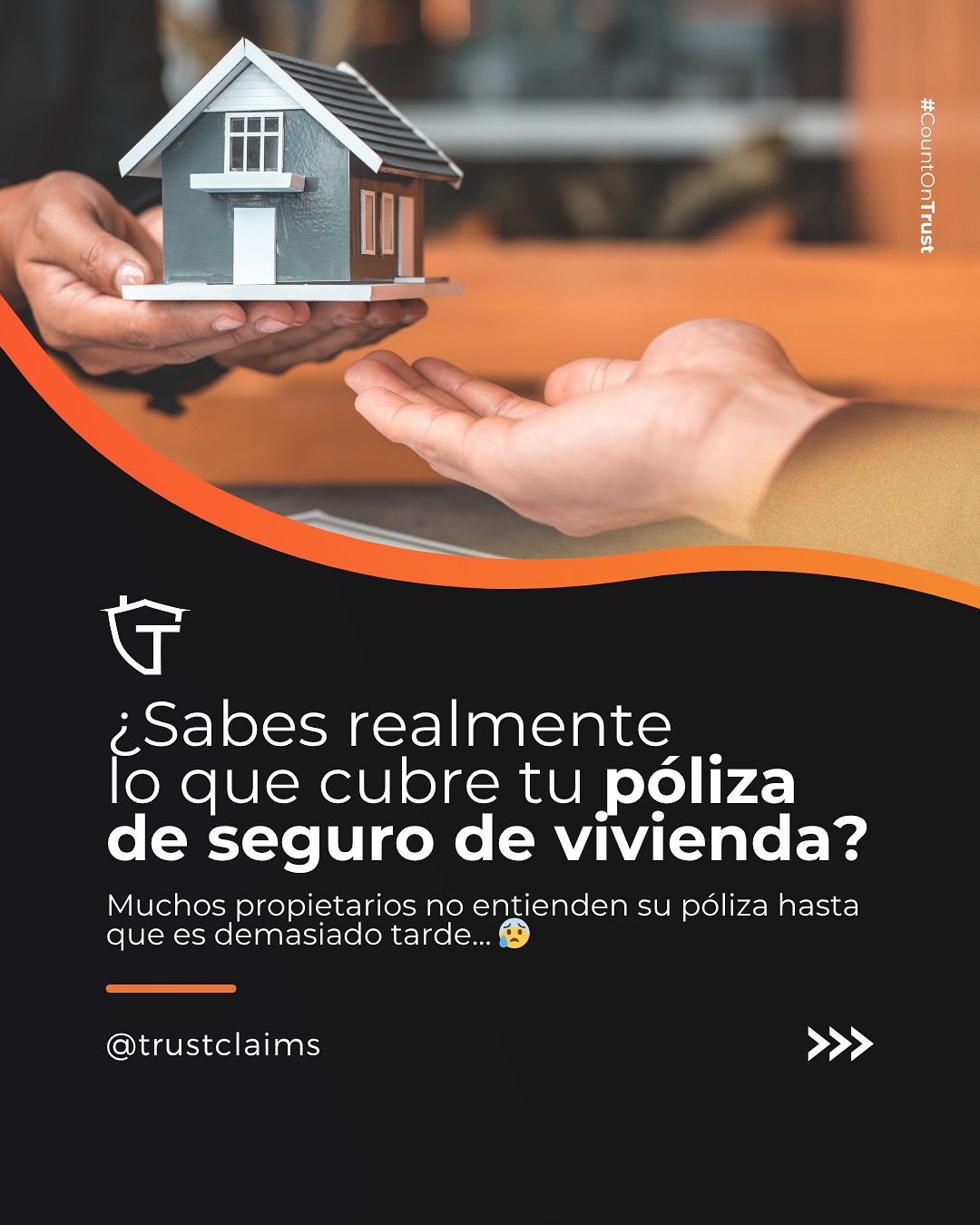📄❗ ¿Sabes realmente qué cubre tu póliza de seguro de vivienda?
Muchas personas creen estar protegidas… hasta que ocurre un daño 😱🔥💧
En Trust Claims Consultants somos Public Adjusters listos para ayudarte a entender lo que de verdad firmaste 🧐📋
🔍 Te explicamos tu póliza paso a paso
🌪️ Verificamos si estás cubierto ante huracanes, robos o daños por agua
👷♂️ Te acompañamos antes, durante y después de un siniestro
💬 ¡Y todo en tu idioma, sin letra pequeña!
Contáctanos:
☎️+1 (305) 224-1059
📧info@trustclaimsconsultants.com
📲WhatsApp: 689-3062671
#TrustClaimsConsultants #PublicAdjusters #SeguroDeVivienda #AjustadoresPúblicos #FloridaHomes #ReclamosDeSeguro #TemporadaDeHuracanes #protegetuhogar