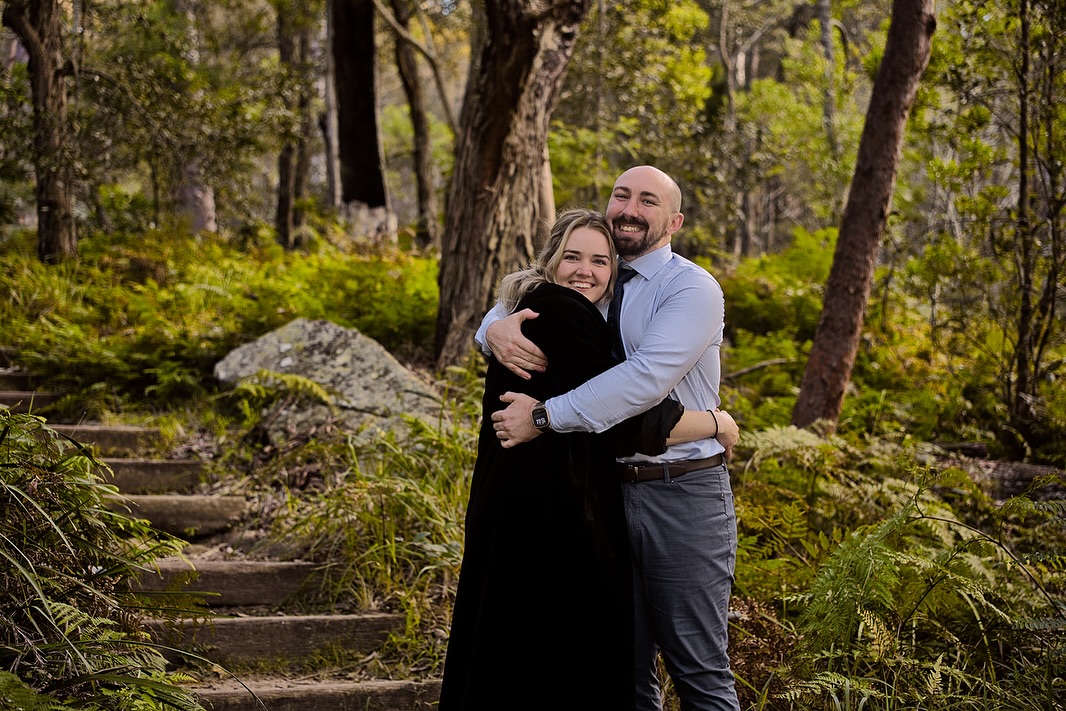 When a couple loves nature as well as each other what better place for a photoshoot than the amazing Royal National Park in Sutherland!