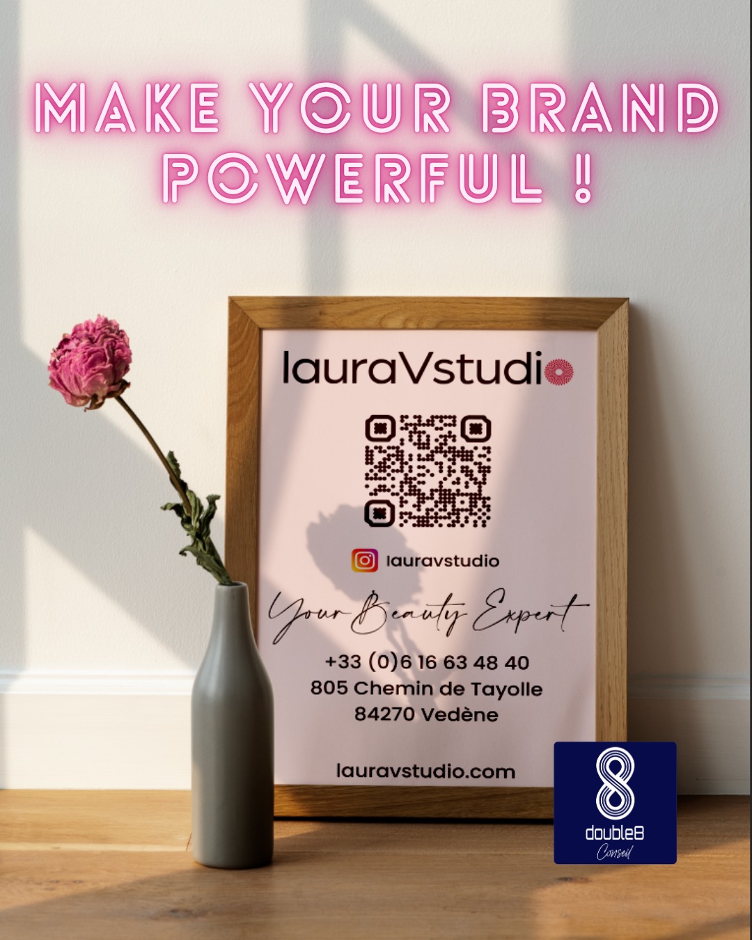 Un vrai plaisir de travailler avec Laura et de donner une nouvelle impulsion à son logo, de créer une identité visuelle à son image, fidèle à ses valeurs et son univers. Nous poursuivons sur le site web et avons encore plein de projets en tête, c'est chouette la vie 😊