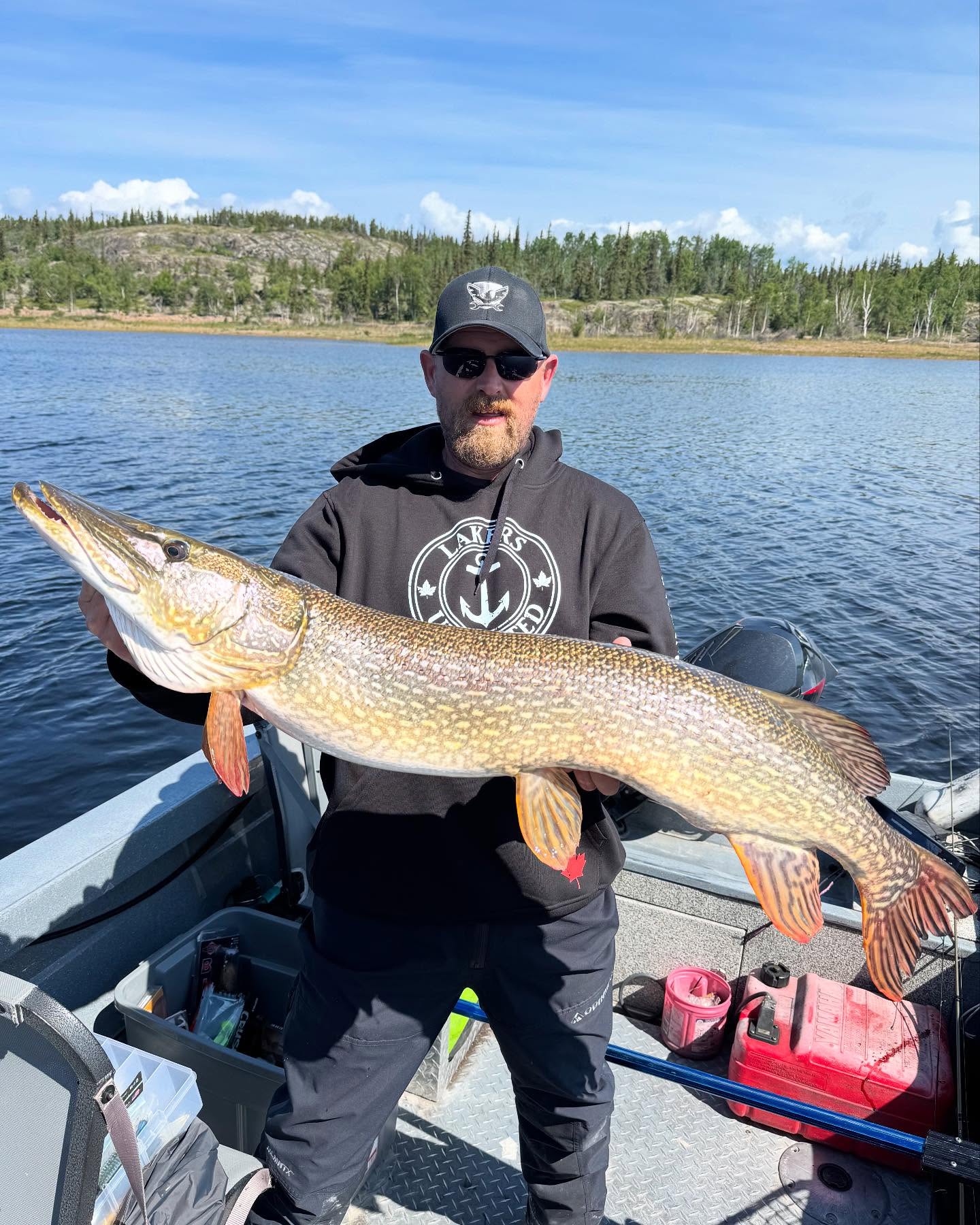 Jason made the last day of his trip count with this bruiser pike!
