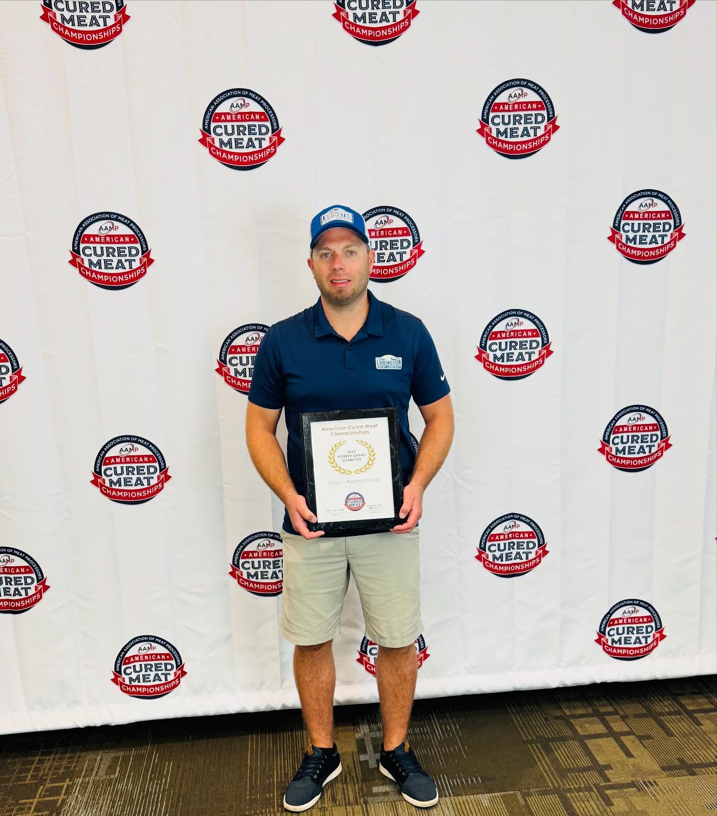 Ludington Meat Company is proud to announce our achievement on the national level for the American Cured Meat Competition in Kansas City, MO this past weekend. This competition consists of over 75 meat processors from around the country that all bring their best of the best products to enter. Each company that enters, hopes to win some national recognition along the way for what they do on an everyday basis.
***๐๐ซ๐๐๐ง๐๐ก๐ ๐ก๐๐ช๐ฆ***
๐We are proud to announce that we were able to achieve the Reserve Grand Champion in the ๐๐๐๐๐ Meats category.
The featured product we brought was our ๐๐๐ฉ๐ฉ๐๐ซ๐๐ ๐๐๐๐ ๐๐๐ซ๐ค๐ฒ. Youโll have to check it out yourself if you havenโt tried it yet. If youโre not a peppered fan, the original Beef Jerky is the same flavor, without the black pepper.
HOW THIS WORKS: The judges base the scoring on a variety of things such as: external appearance (color, shape and lack of defects), internal appearance (texture, color, fat to lean ratio, lack of defects) and aroma/edibility/flavor. Combined with many opinions from dozens of judges, they review and score as they see fit.
Overall, it was a great experience as it was our second time attending the AAMP competition and have learned many valuable things from our time there. Many of our products scored very well, and we are happy with that. We will take what we learned and apply it for the next time around in 2026 in Milwaukee, WI. In the meantime, we will continue serving the Lakeshoreโs Finest Meats to all our customers from the Ludington area and beyond.
๐๐ก๐๐ง๐ค ๐ฒ๐จ๐ฎ ๐๐จ๐ซ ๐ฒ๐จ๐ฎ๐ซ ๐๐จ๐ง๐ญ๐ข๐ง๐ฎ๐๐ ๐ฌ๐ฎ๐ฉ๐ฉ๐จ๐ซ๐ญ!
#LudingtonMeatCompany #lakeshoresfinestmeats #awardwinning #ludingtonpride #qualitymeats #AAMP #curedmeats