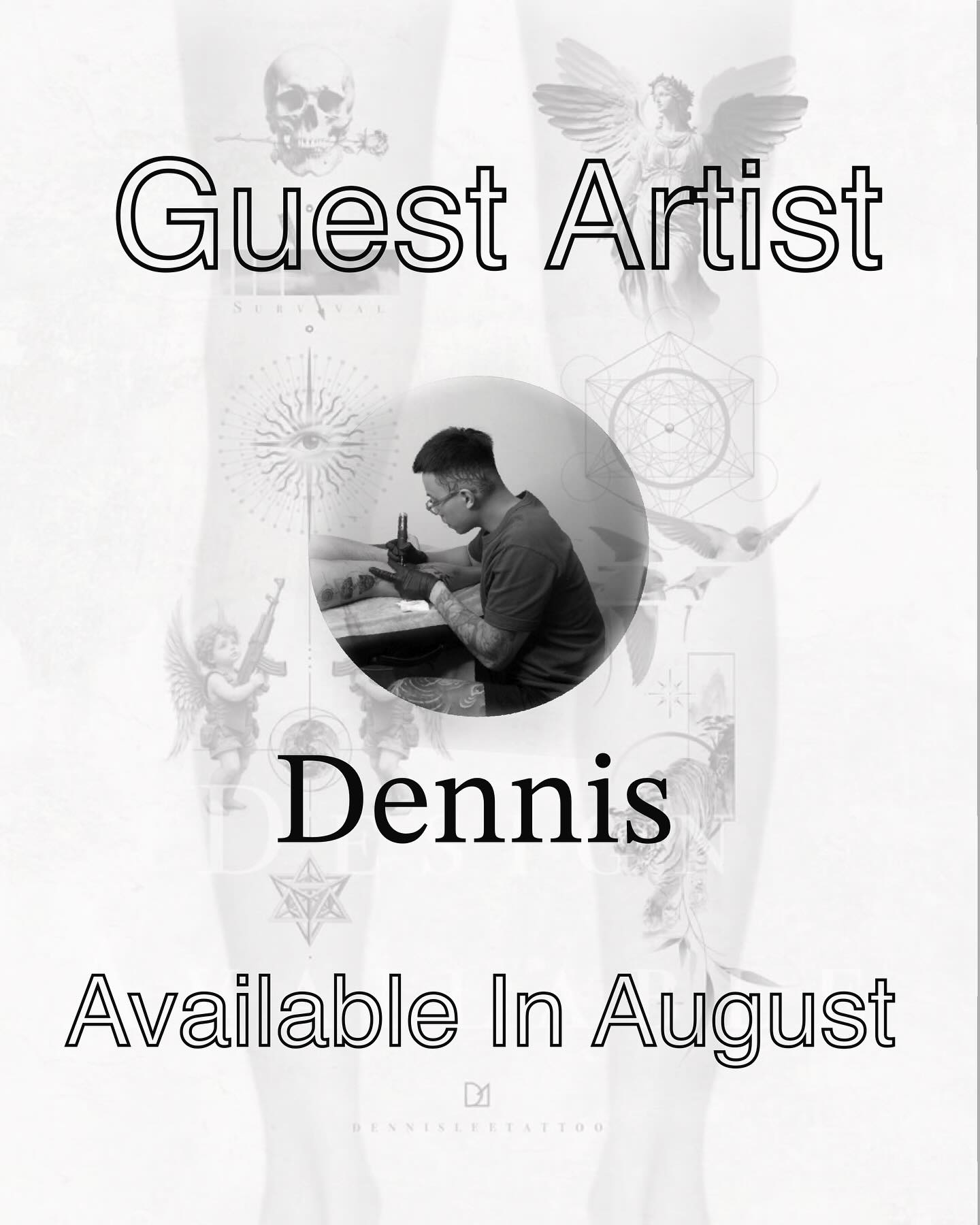 ゲストアーティストのお知らせ✨
香港から @dennisleetattoo さんがゲストワークに来られます!!
幾何学模様とミニマムリアリズムの繊細なデザインを施す彼は、是非とも当店にレギュラーとして欲しいアーティストですね🤩
本日より8月9日、11日、12日、16日の予約を開始致します!!先着順になりますのでお早めにお問い合わせください🫡